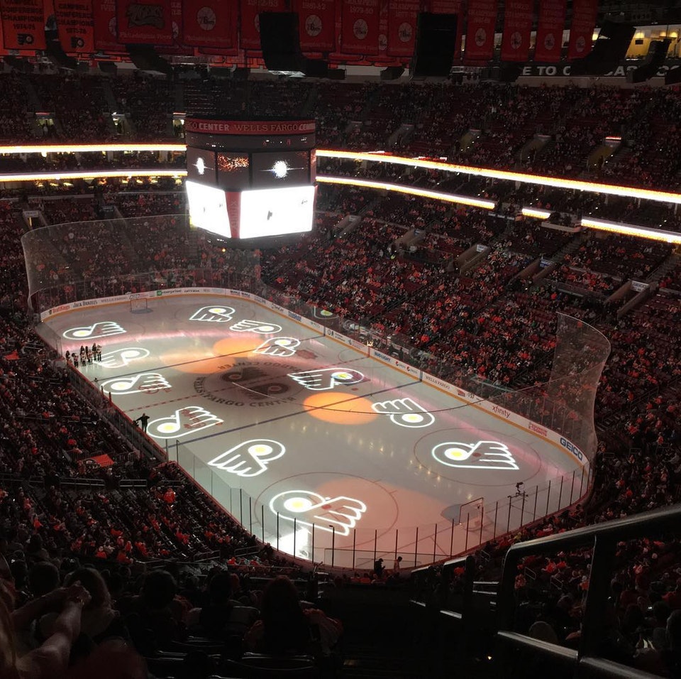 Philadelphia Flyers Panoramic Picture - Wells Fargo Center Decade Awards  NHLFLY4