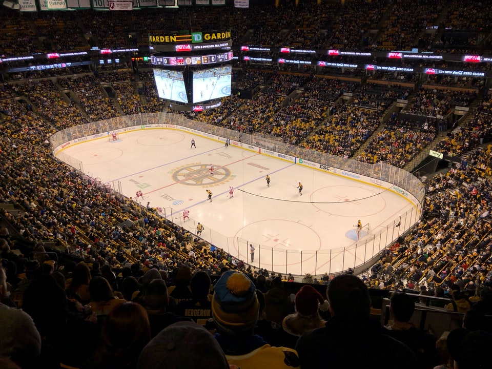 section 327 seat view  for hockey - td garden