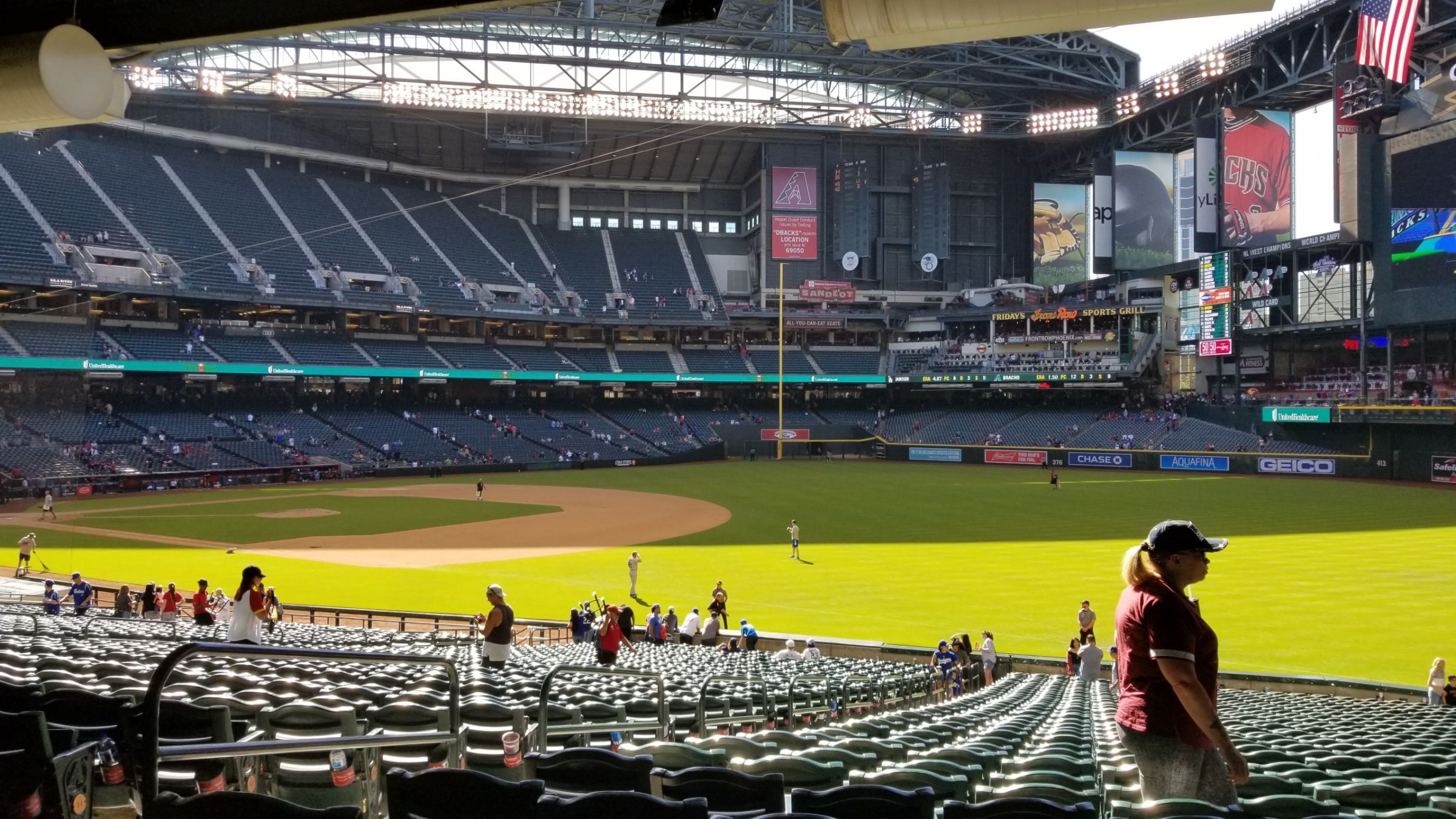 Great For Roof Open Day Game: Chase Field Section 111 Review 