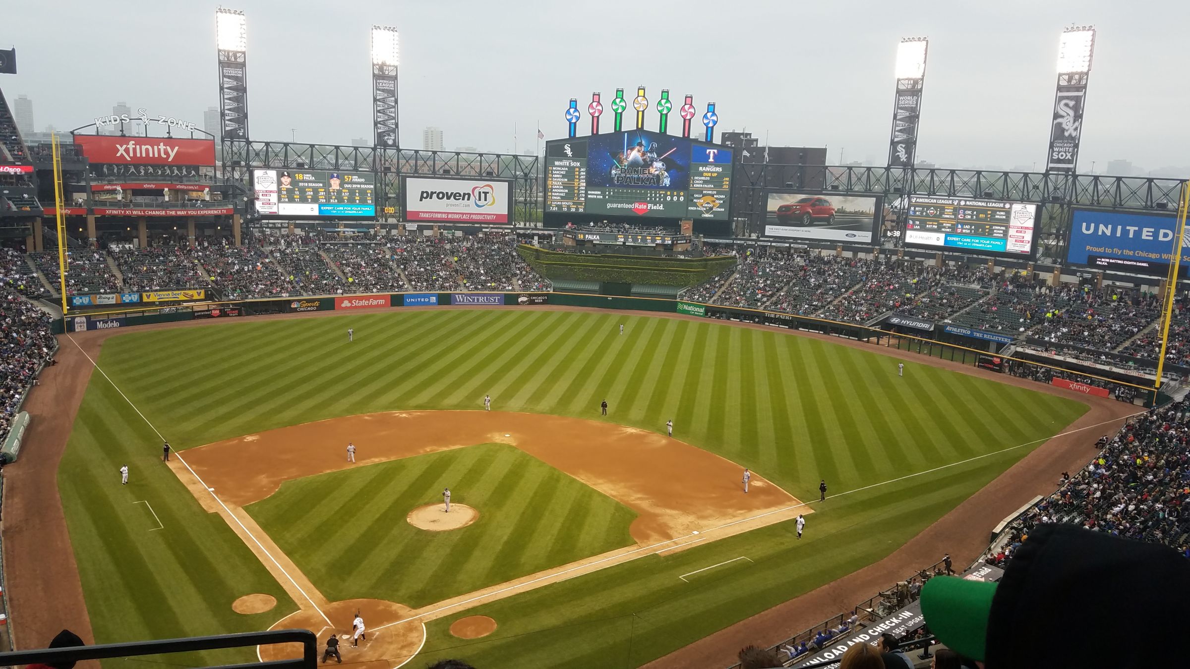 section 529, row 9 seat view  - guaranteed rate field