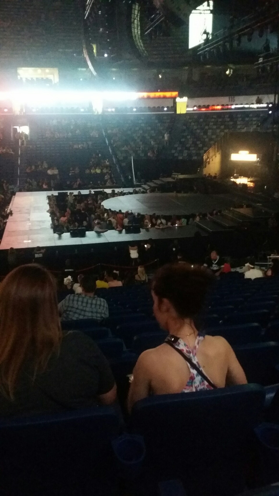 section 123, row 20 seat view  for concert - smoothie king center