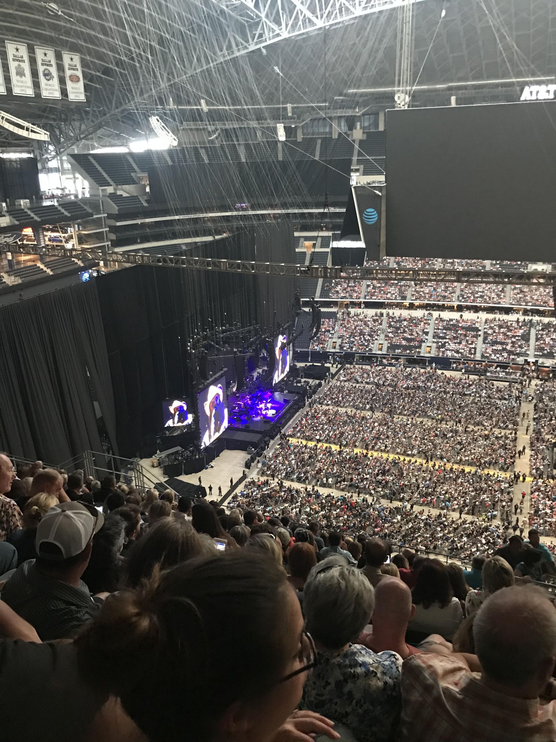 section 443, row 22 seat view  for concert - at&t stadium (cowboys stadium)