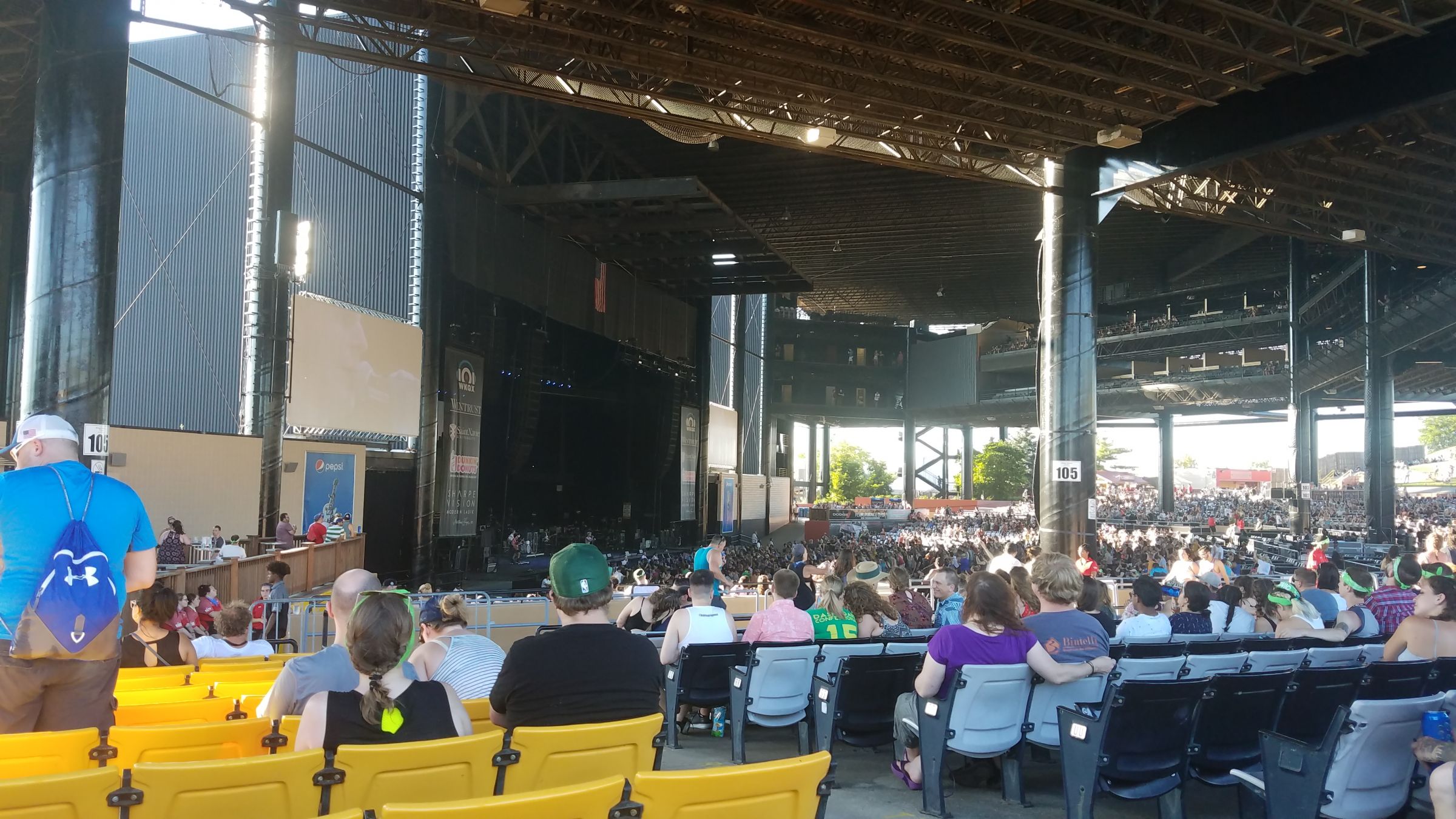 section 208, row yy seat view  - credit union 1 amphitheatre