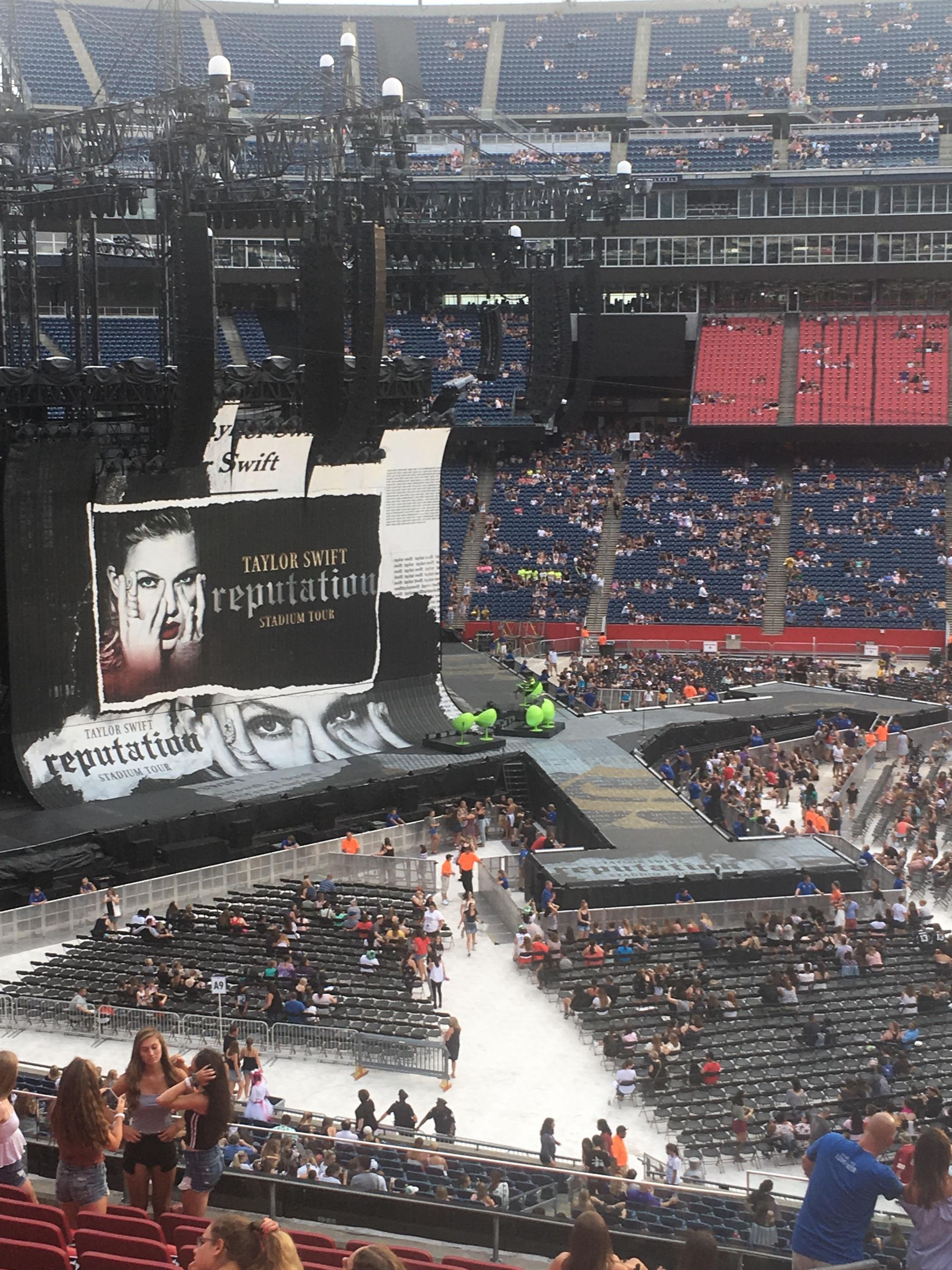 Gillette Stadium Seating Chart For Taylor Swift