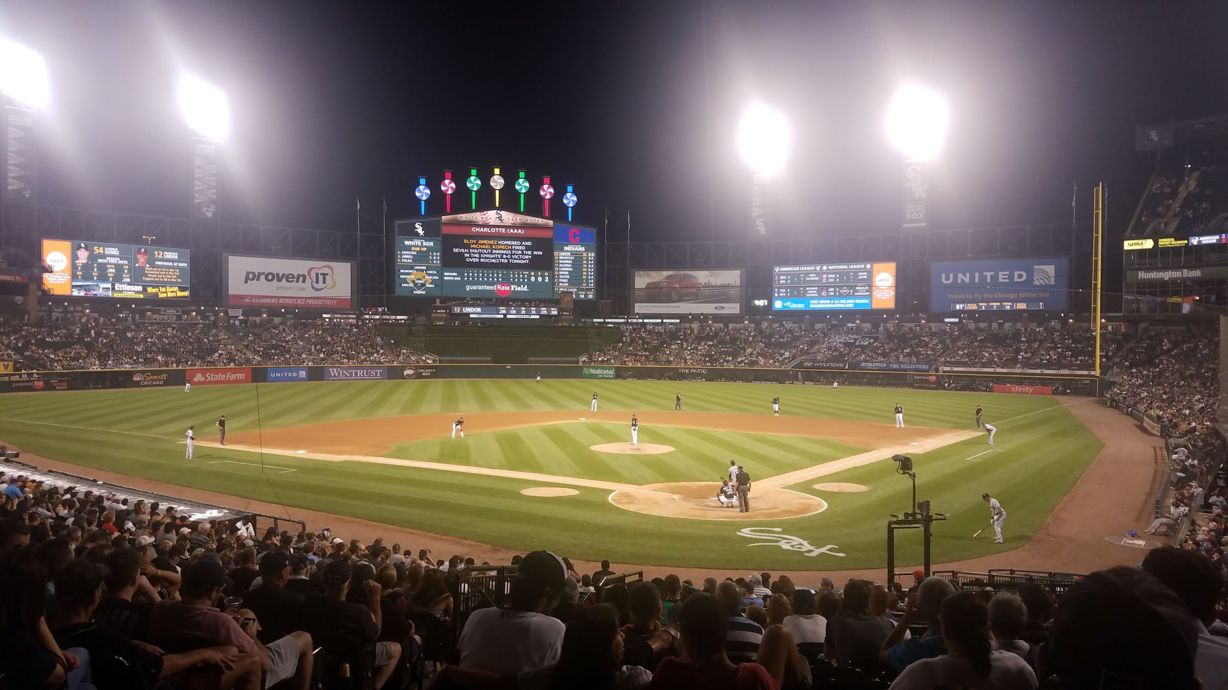section 133, row 29 seat view  - guaranteed rate field