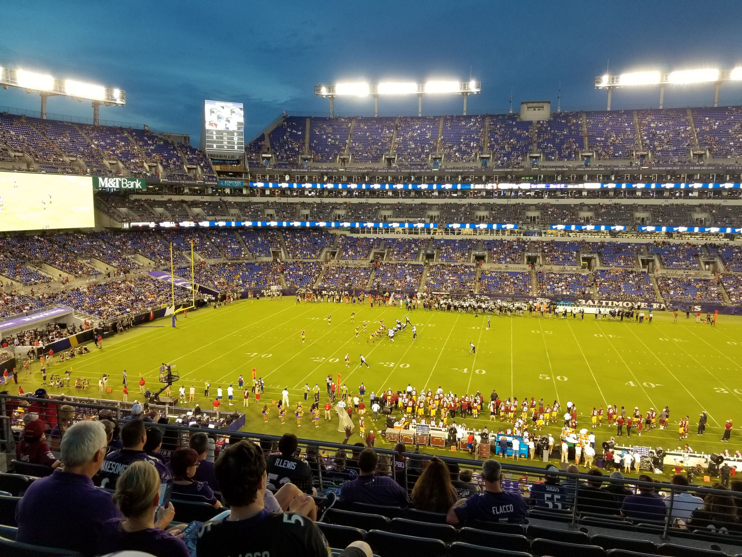 section 200, row 11 seat view  for football - m&t bank stadium