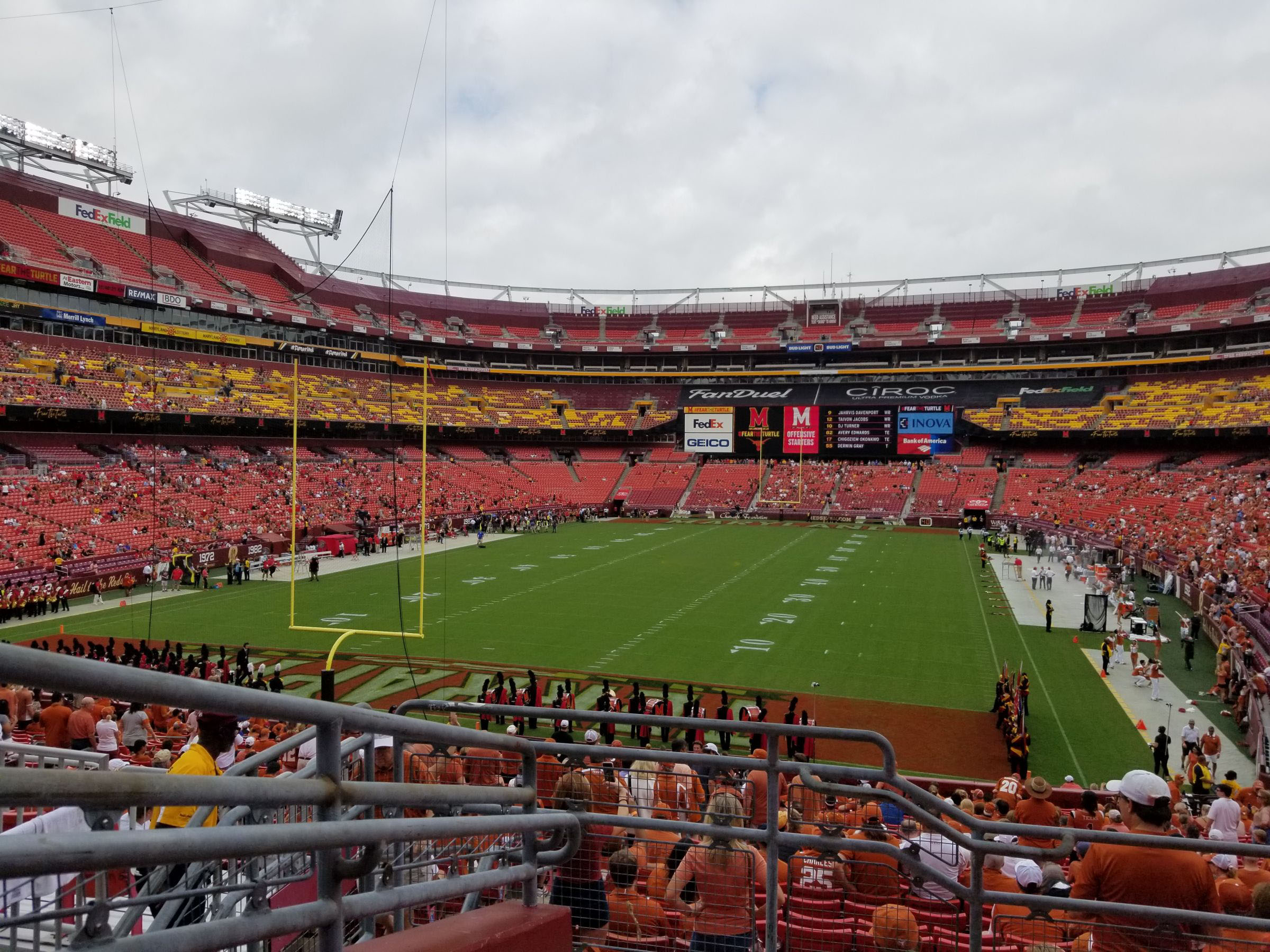 section 230, row 5 seat view  - fedexfield