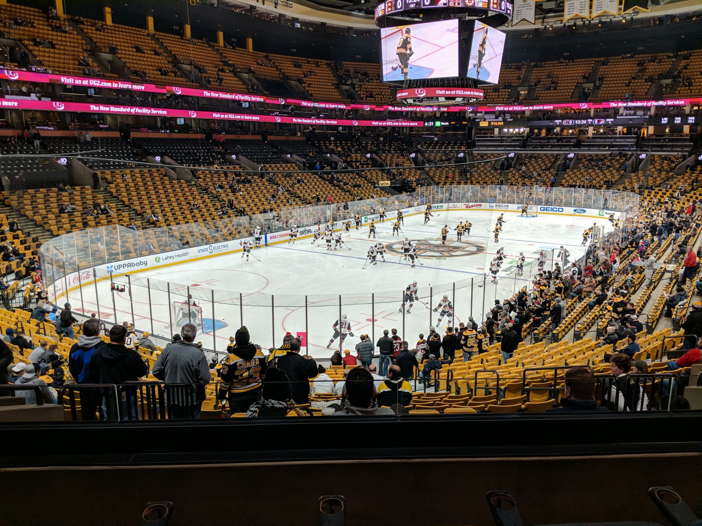loge 5, row 24 seat view  for hockey - td garden