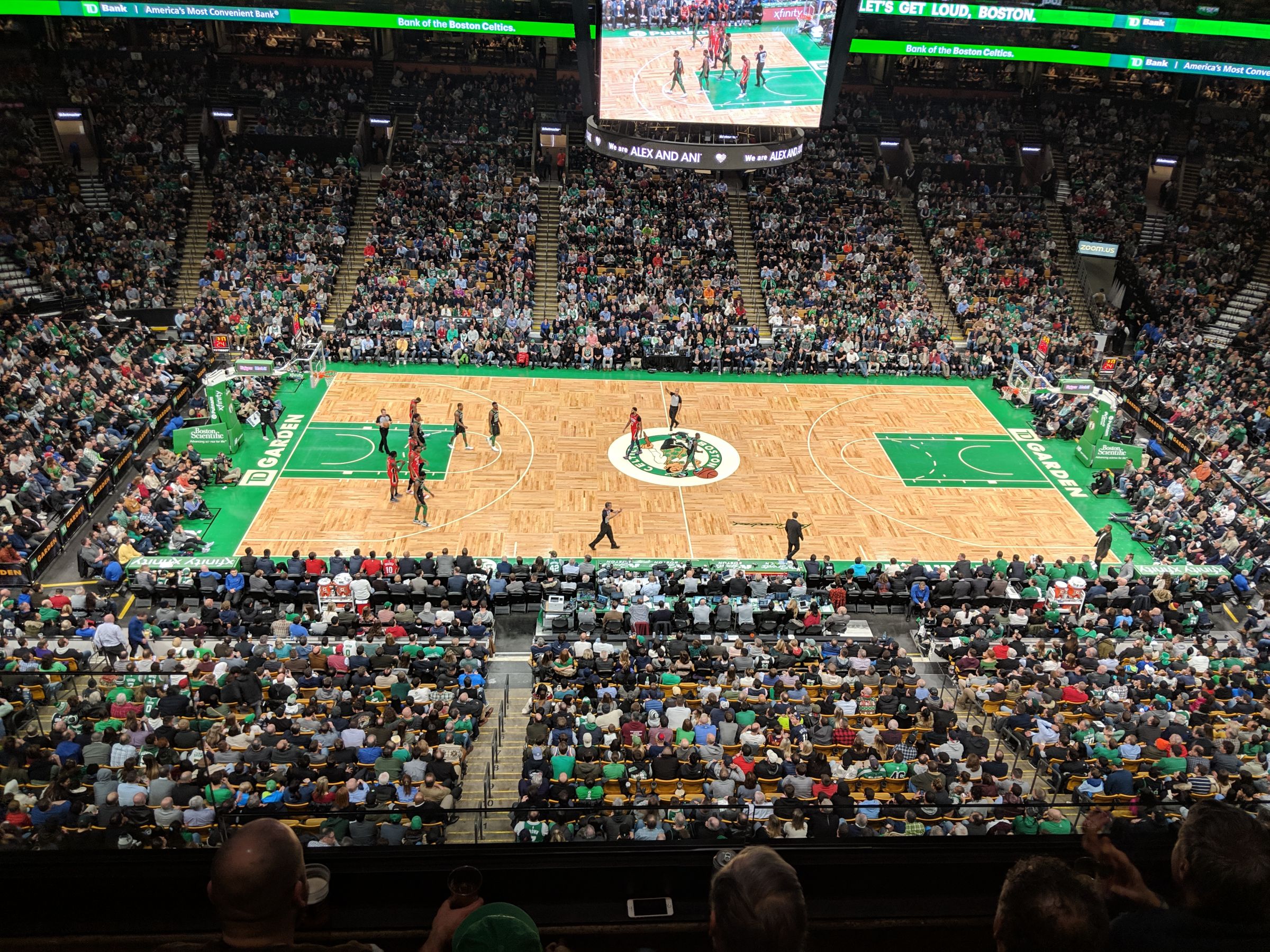 Section 301 at TD Garden Boston Celtics RateYourSeats com