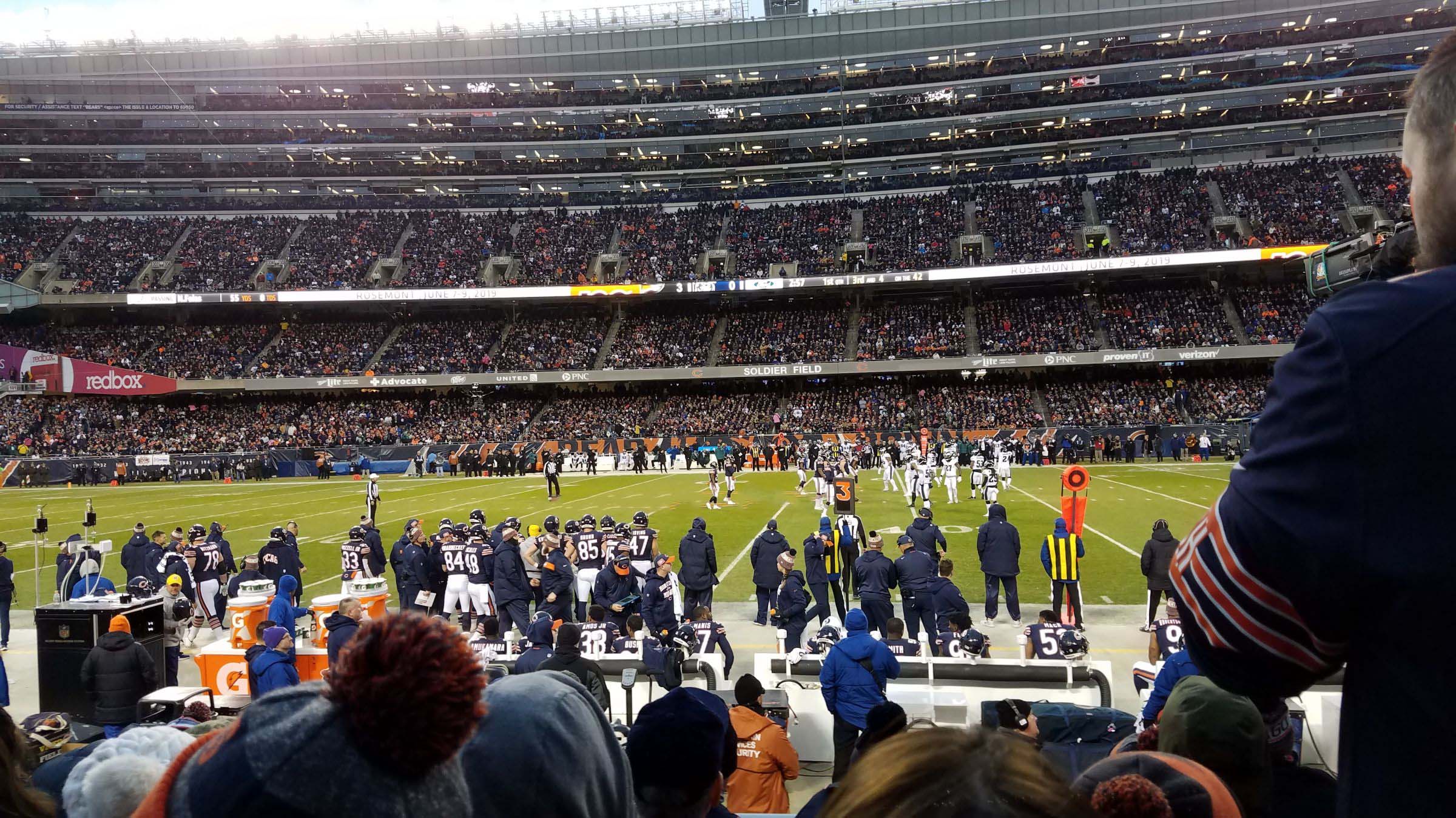 section 136, row 5 seat view  for football - soldier field
