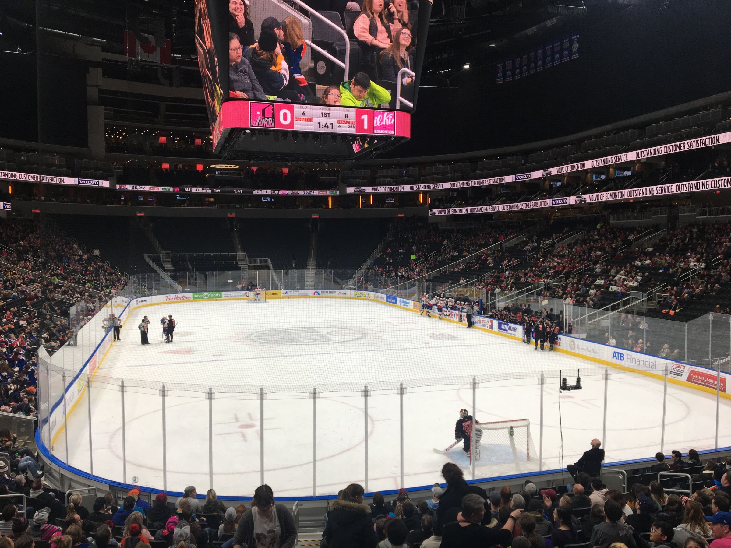 section 112, row 16 seat view  for hockey - rogers place