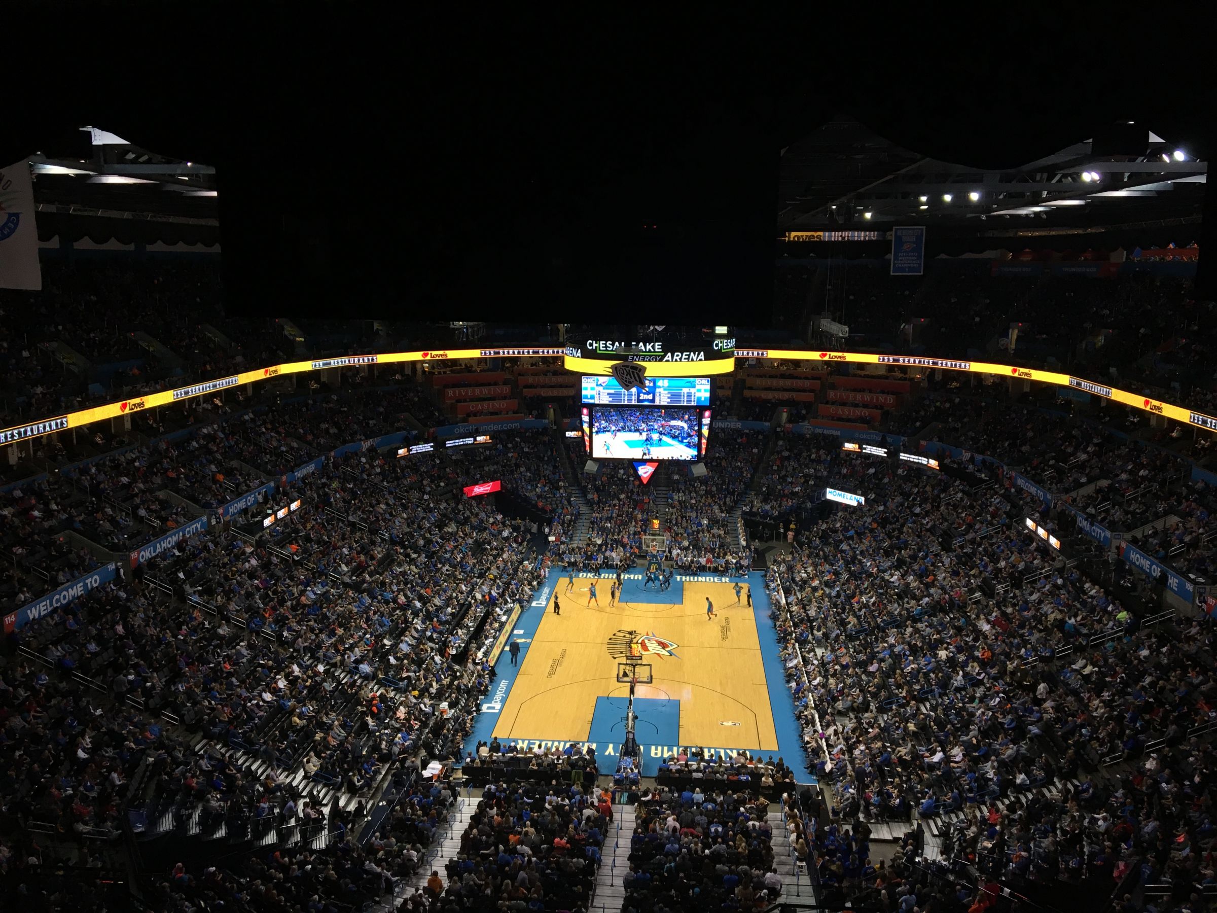 section 316, row r seat view  for basketball - paycom center