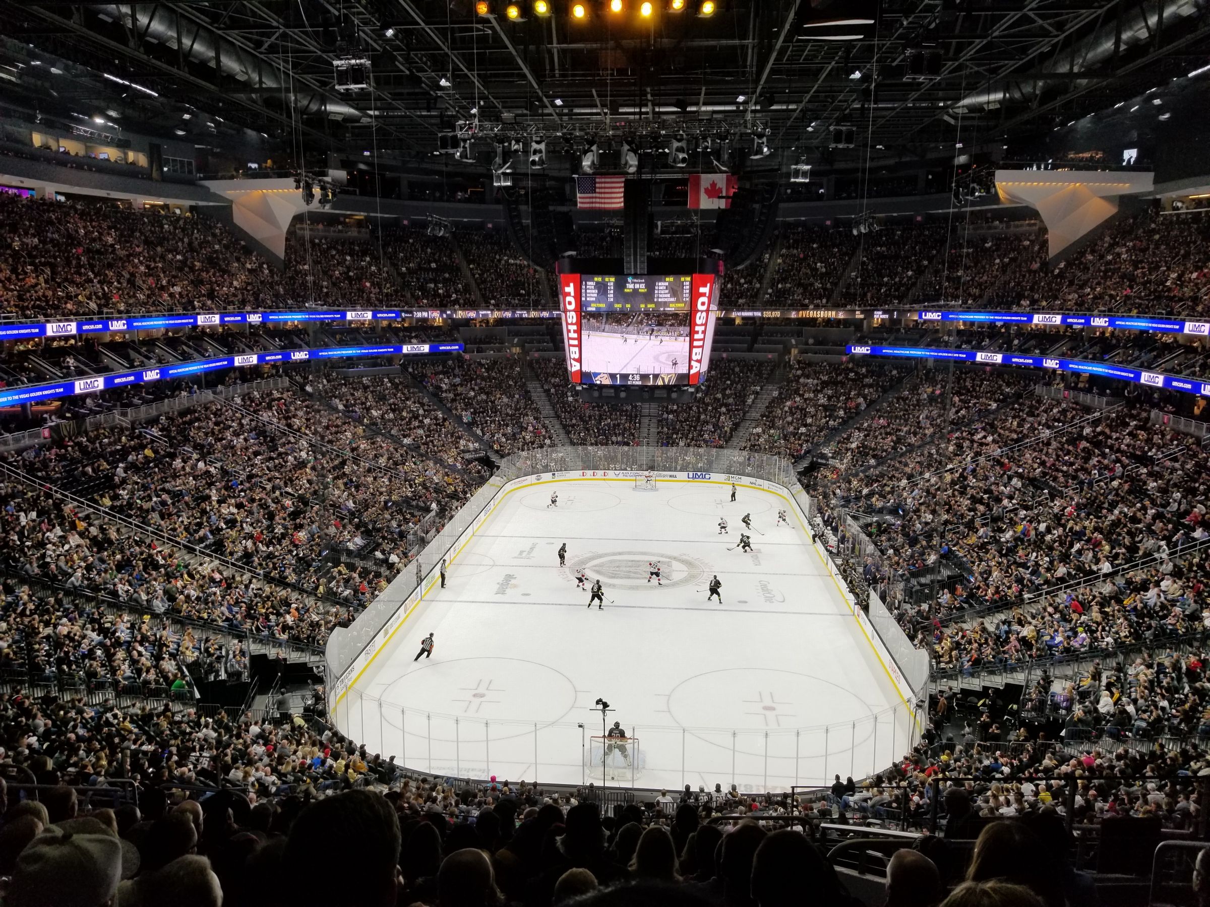 T-Mobile Arena designed for hockey, Golden Knights/NHL