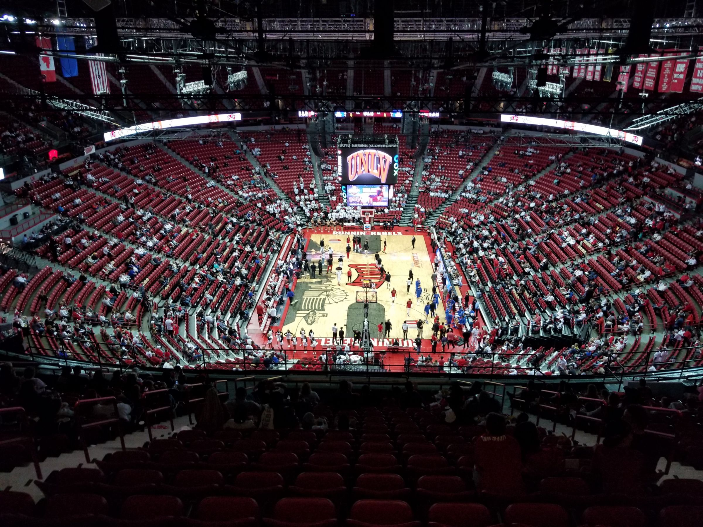 section 236, row u seat view  - thomas and mack center