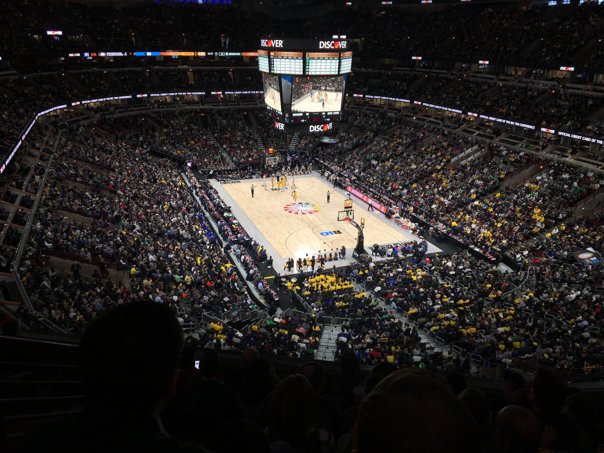 section 312, row 7 seat view  for basketball - united center