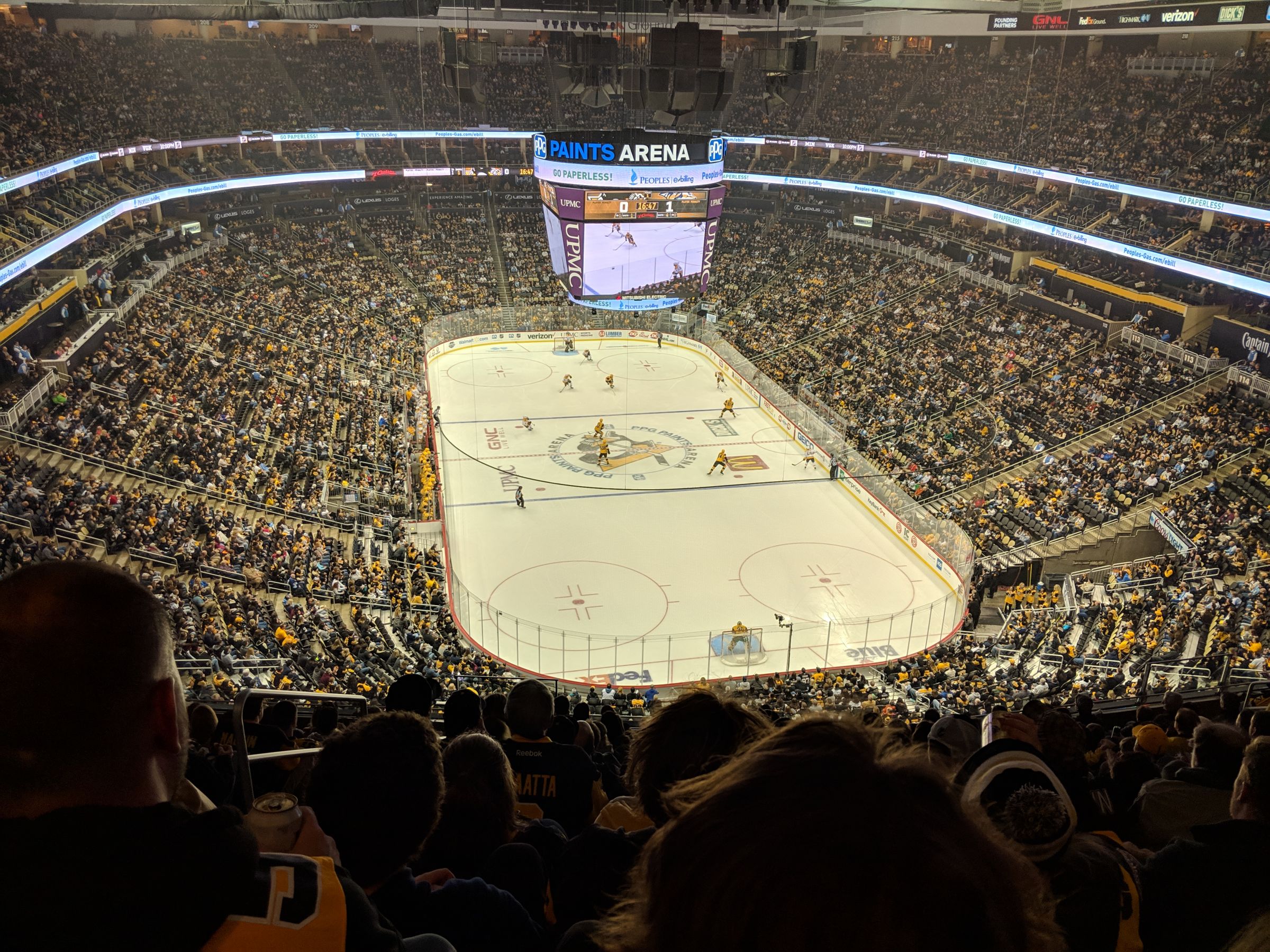 section 229, row p seat view  for hockey - ppg paints arena