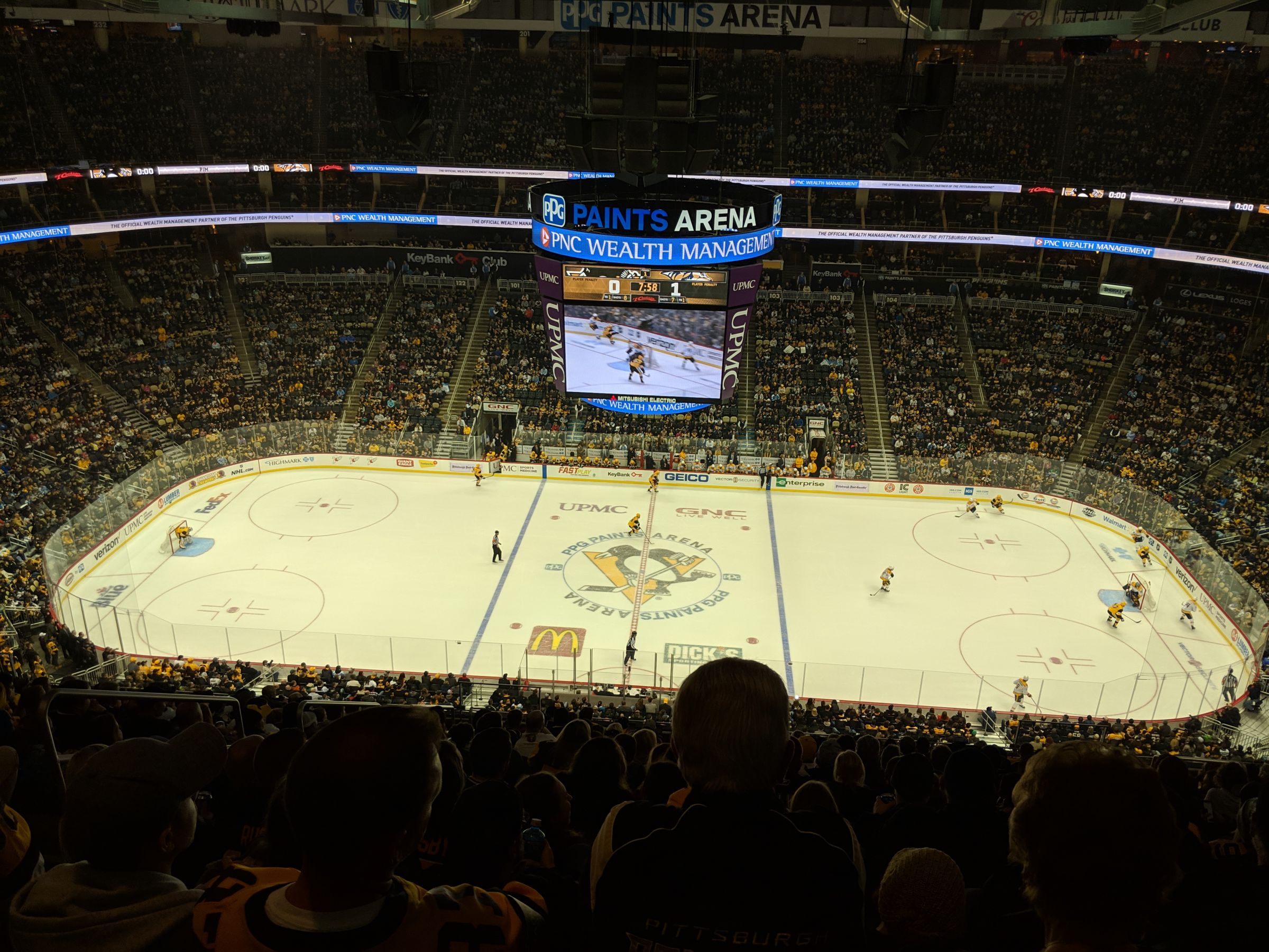 section 220, row q seat view  for hockey - ppg paints arena