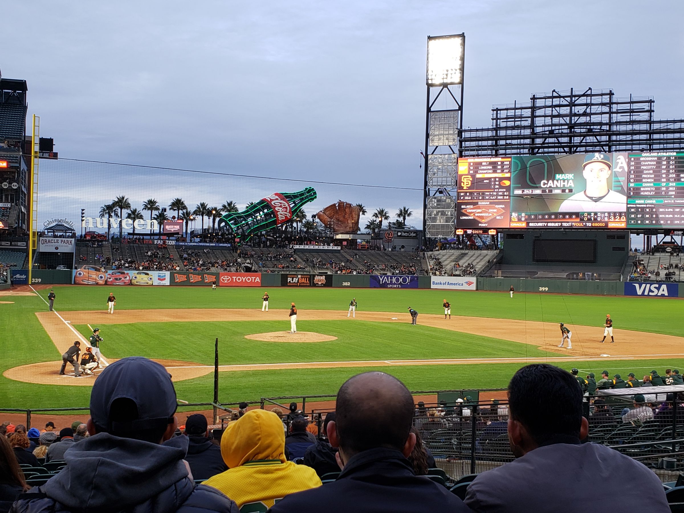 section 112, row 25 seat view  for baseball - oracle park