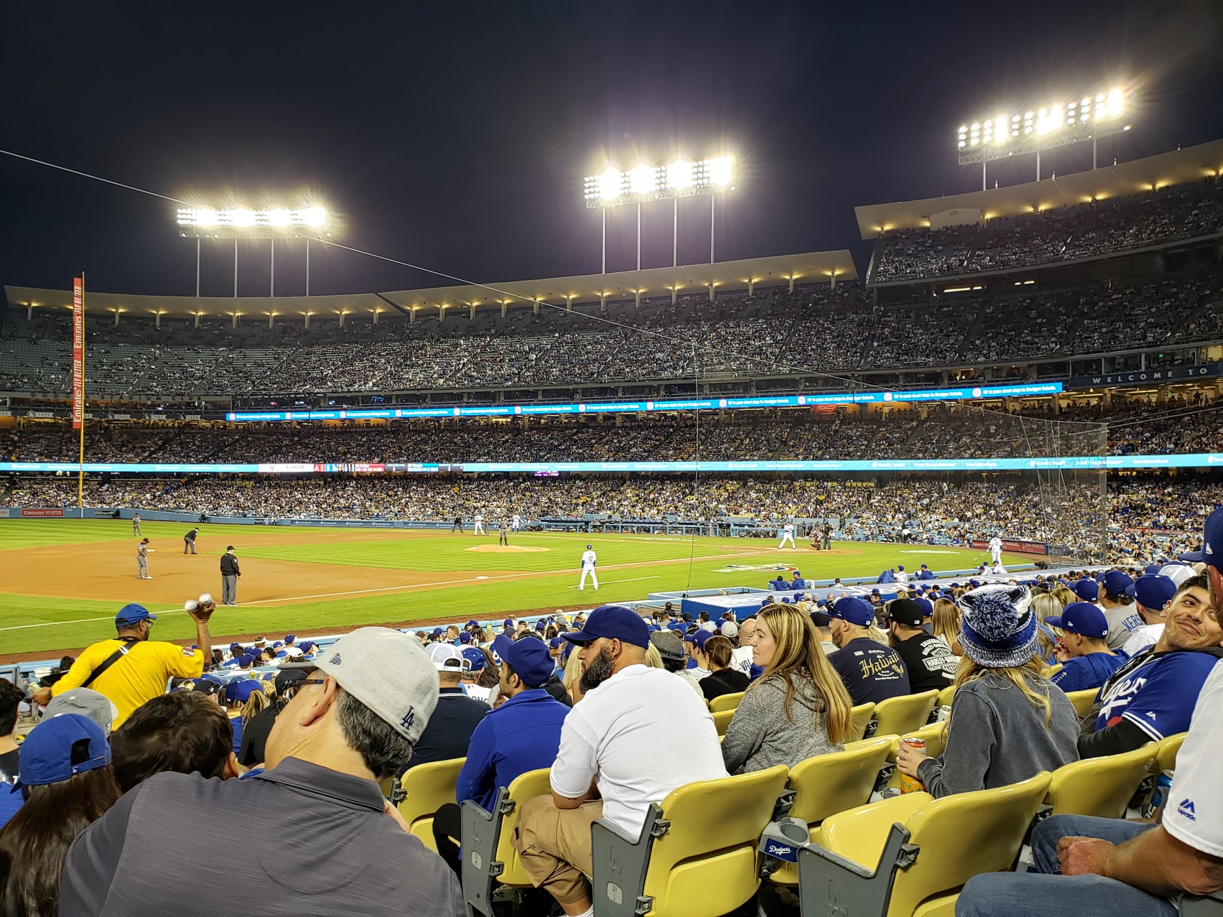 section 33, row o seat view  - dodger stadium