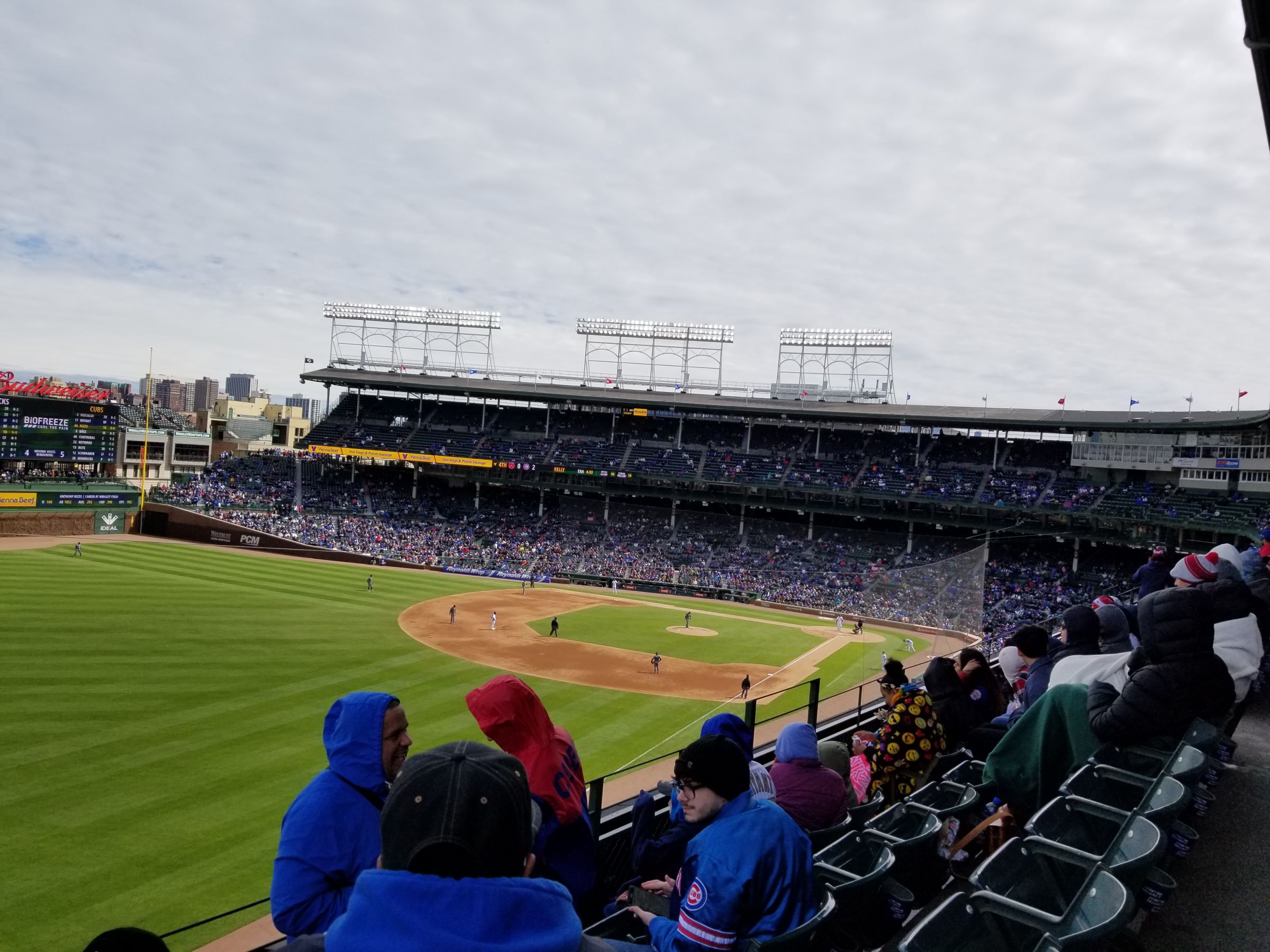 section 303, row 4 seat view  for baseball - wrigley field