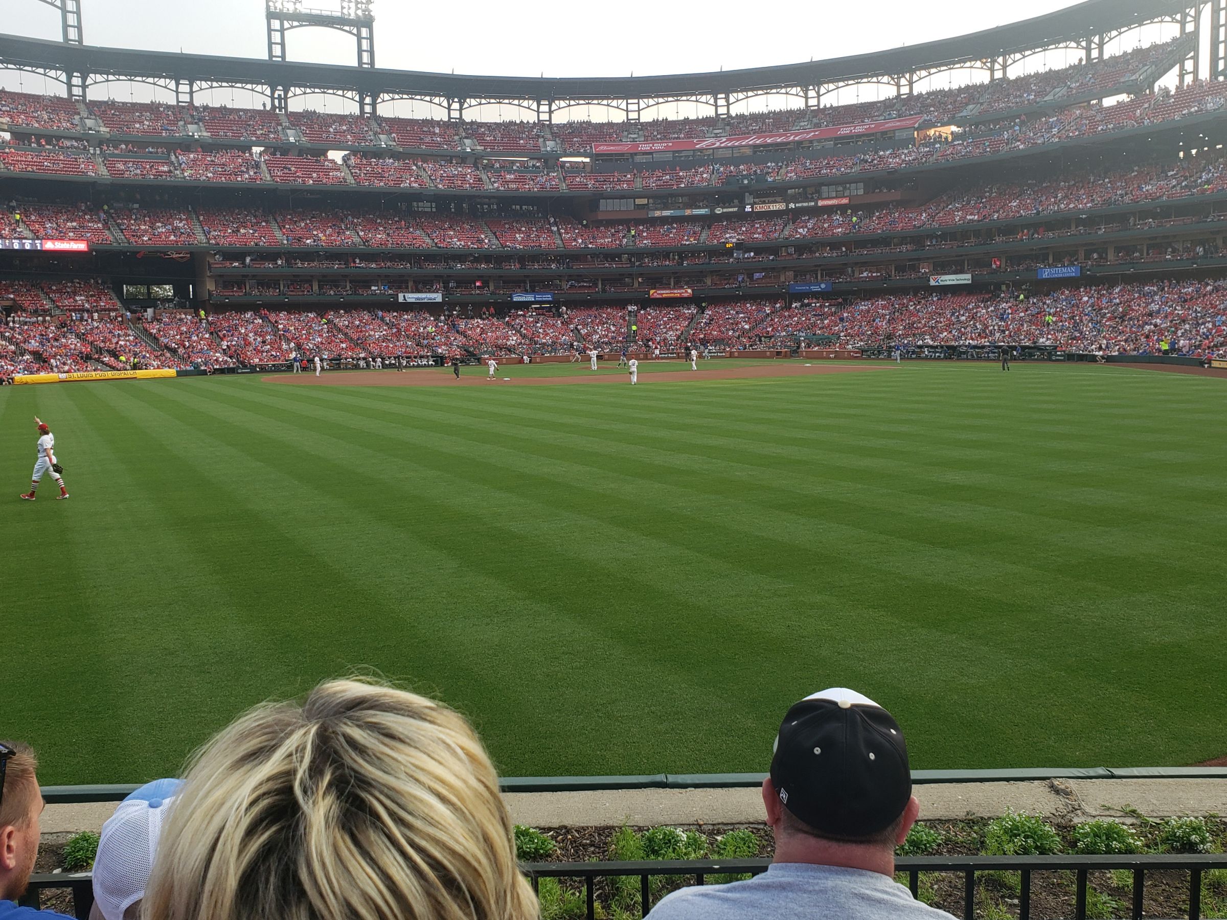section 193, row 3 seat view  - busch stadium
