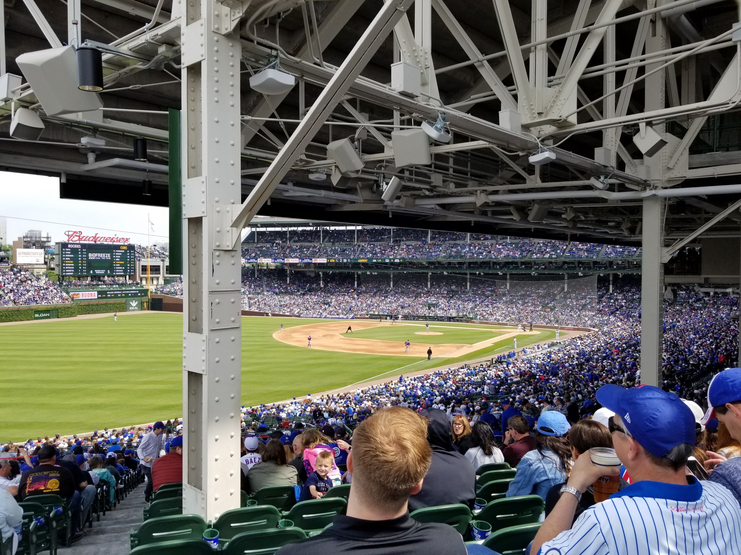 Not bad for down the line Wrigley Field Section 204 Review