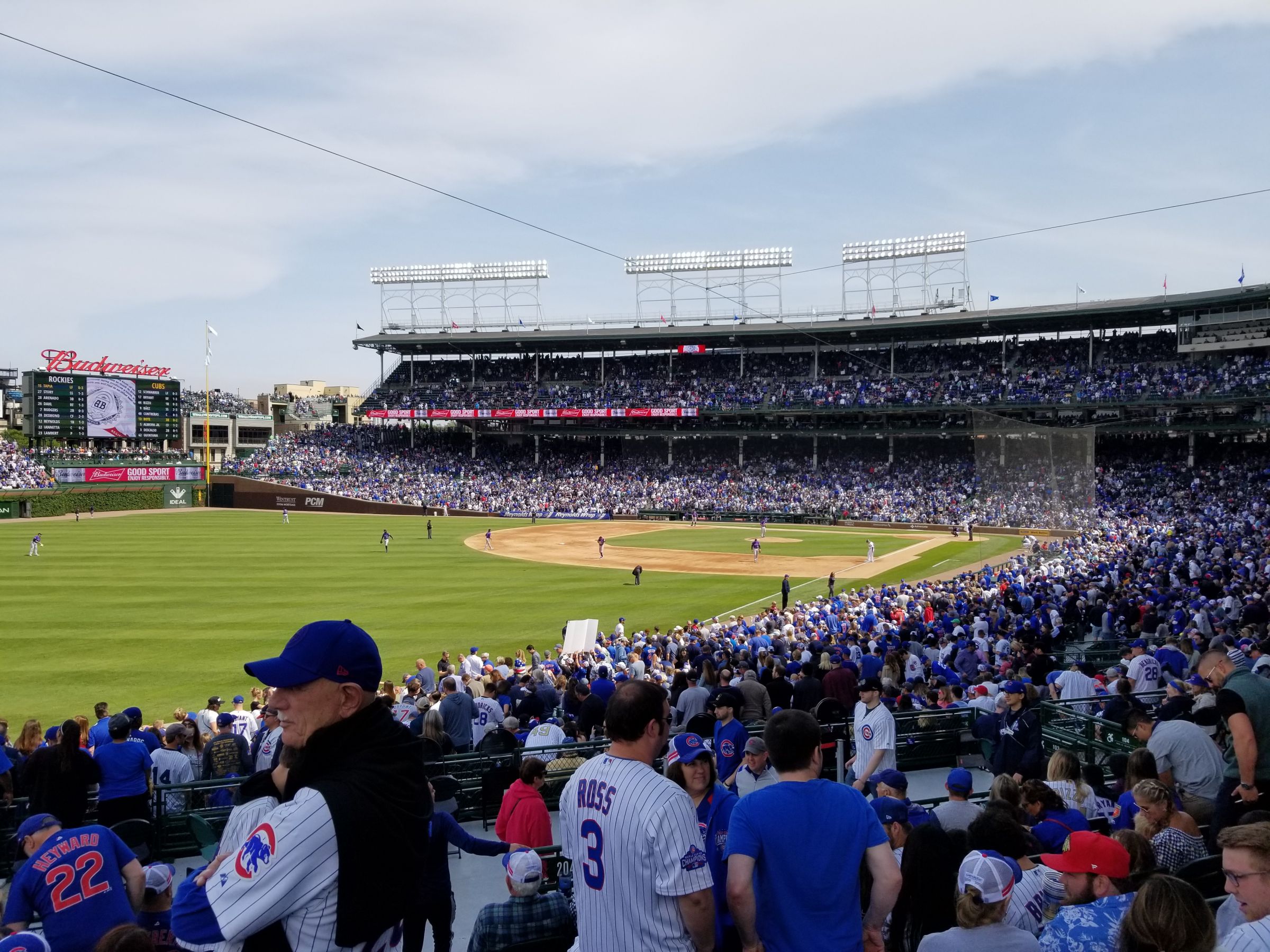 section 203, row 9 seat view  for baseball - wrigley field