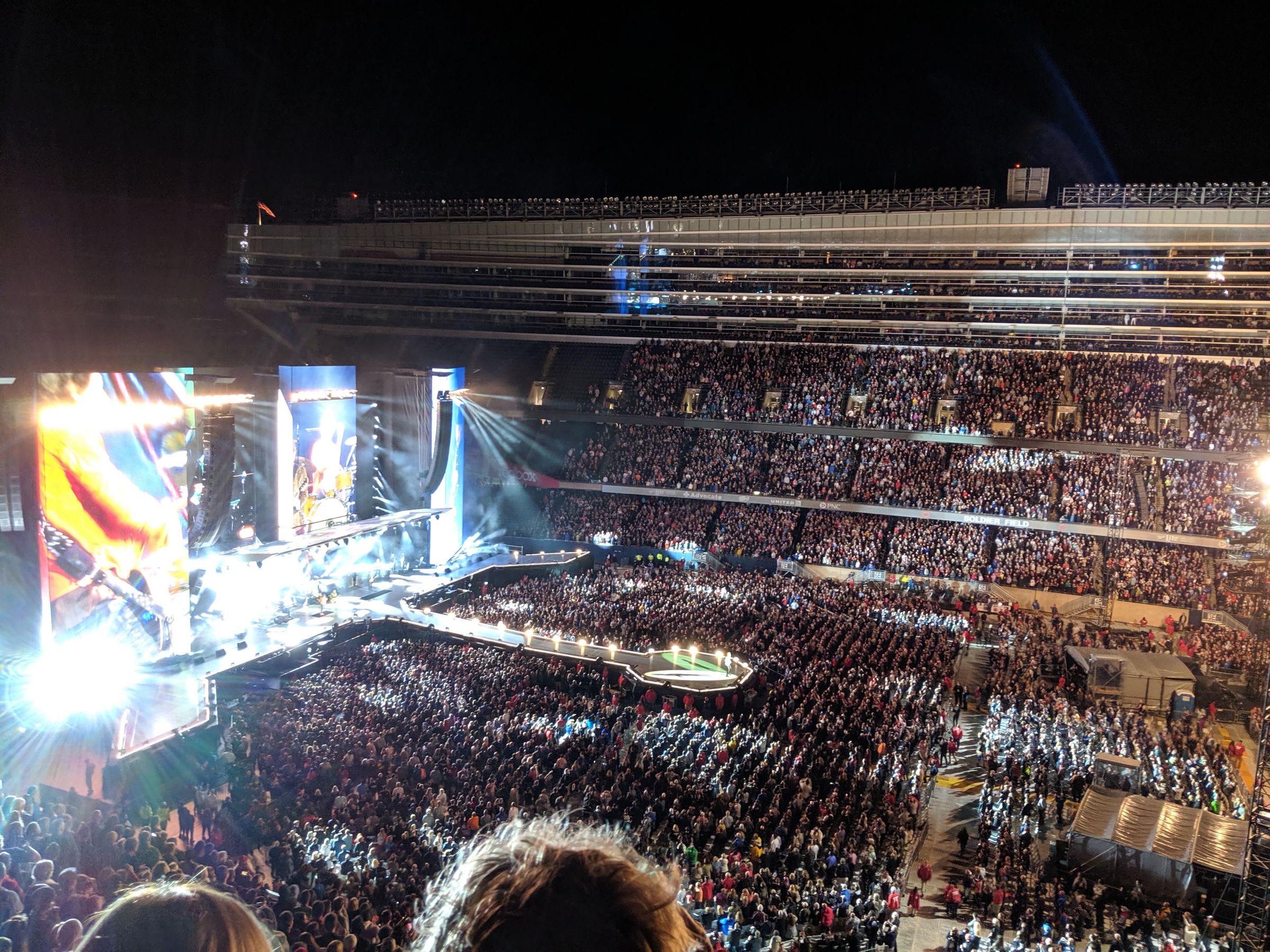 section 437, row 3 seat view  for concert - soldier field