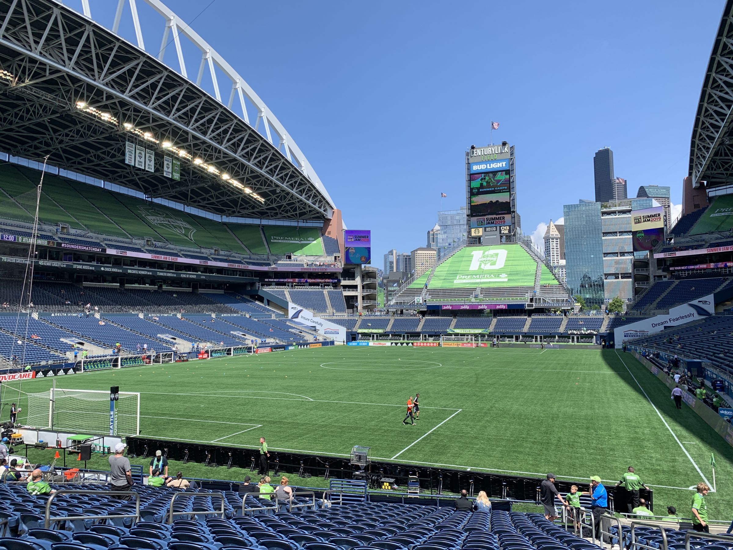 Lumen Field, section 119, home of Seattle Seahawks, Seattle Sounders FC,  Seattle Sea Dragons, OL Reign, page 1