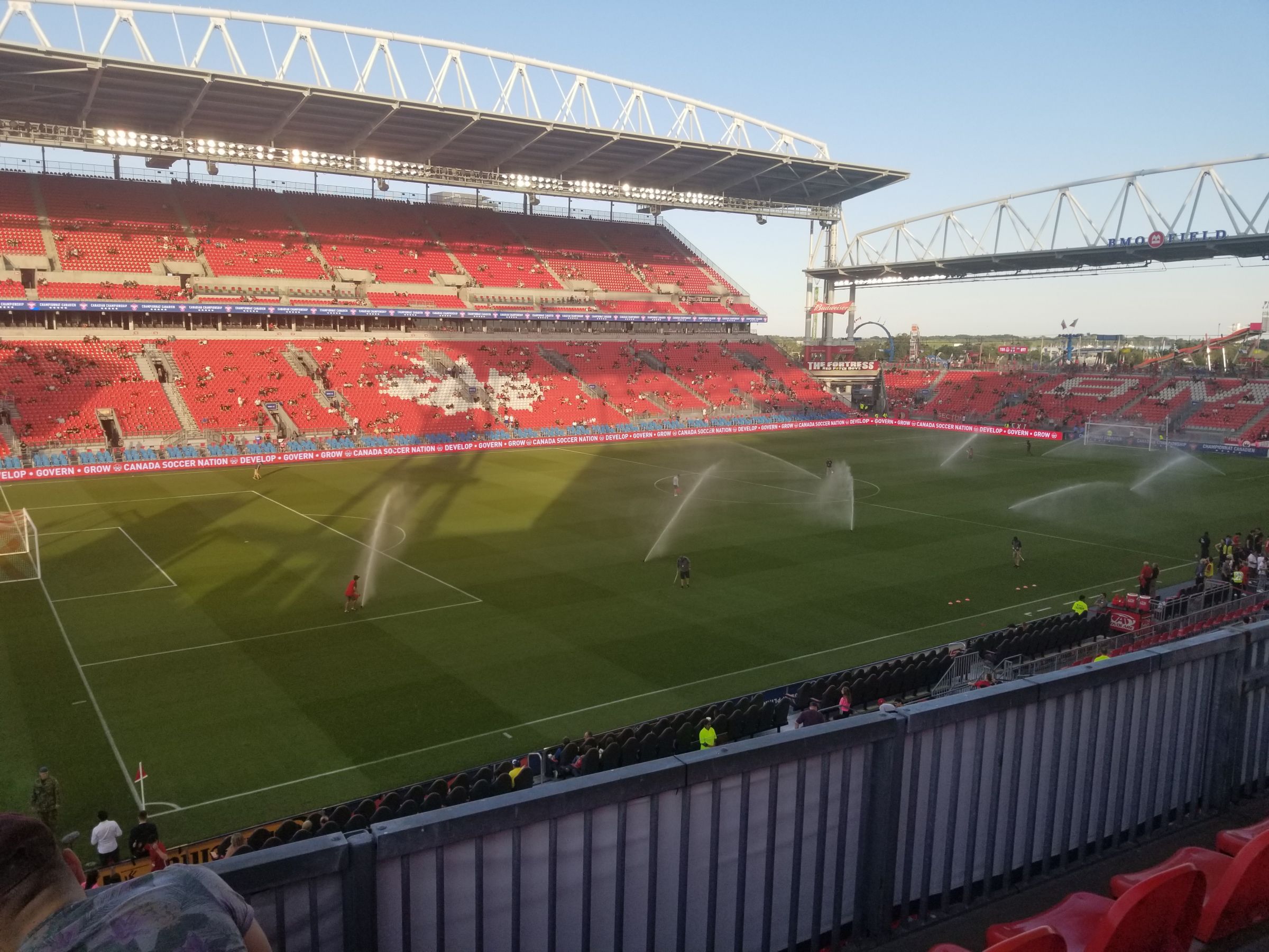 section 227, row 3 seat view  - bmo field