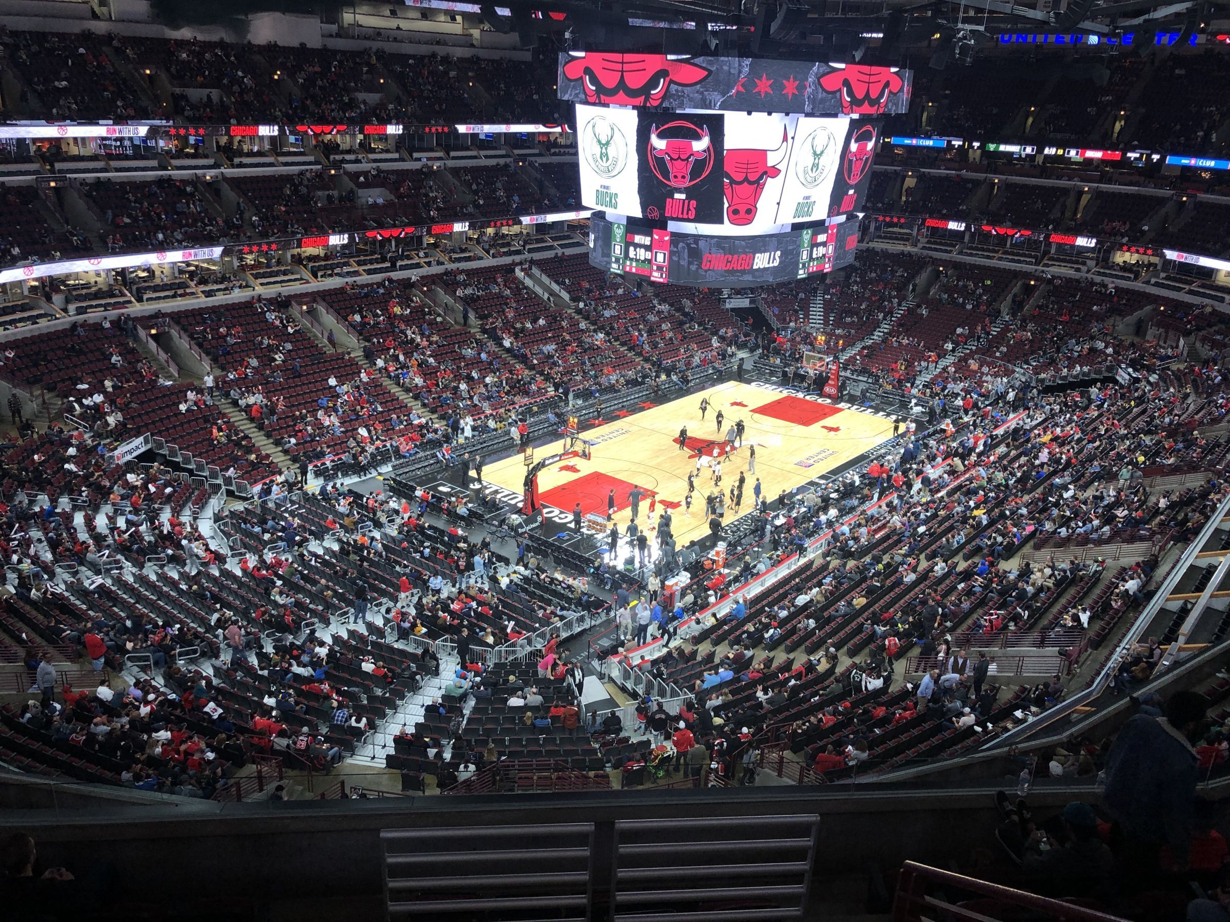 section 306, row 8 seat view  for basketball - united center