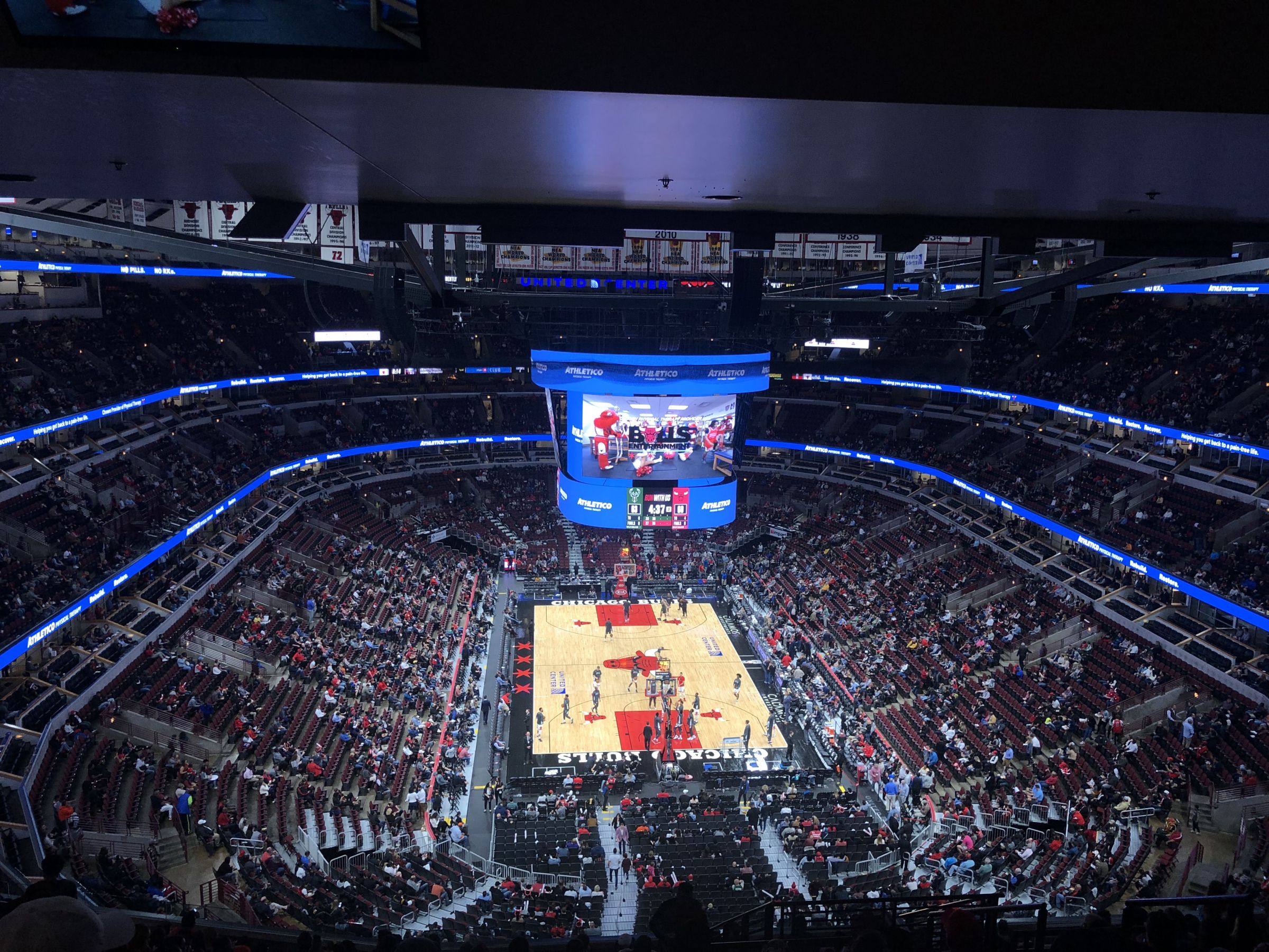 section 310, row 17 seat view  for basketball - united center