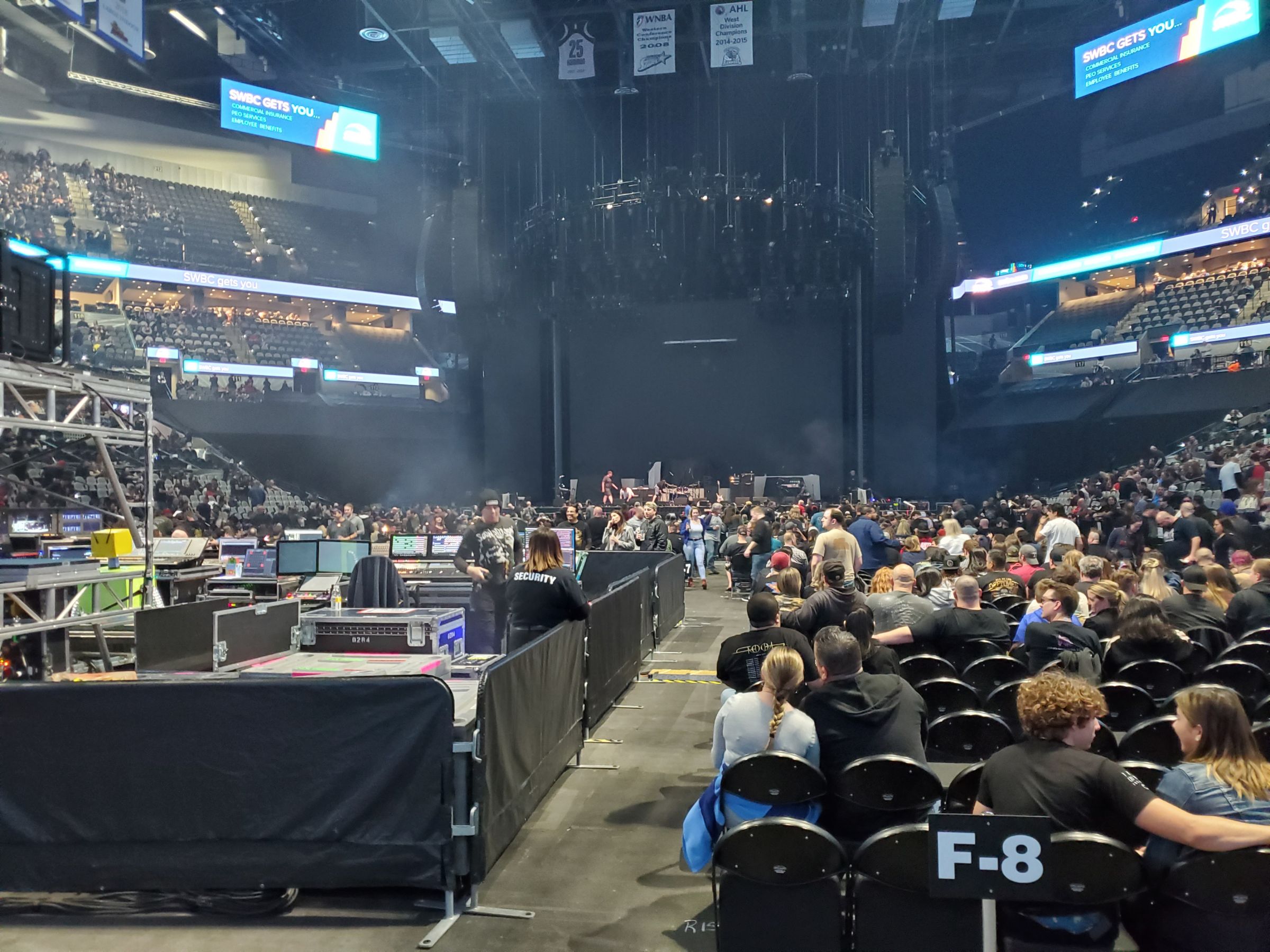 section 128, row 6 seat view  for concert - frost bank center