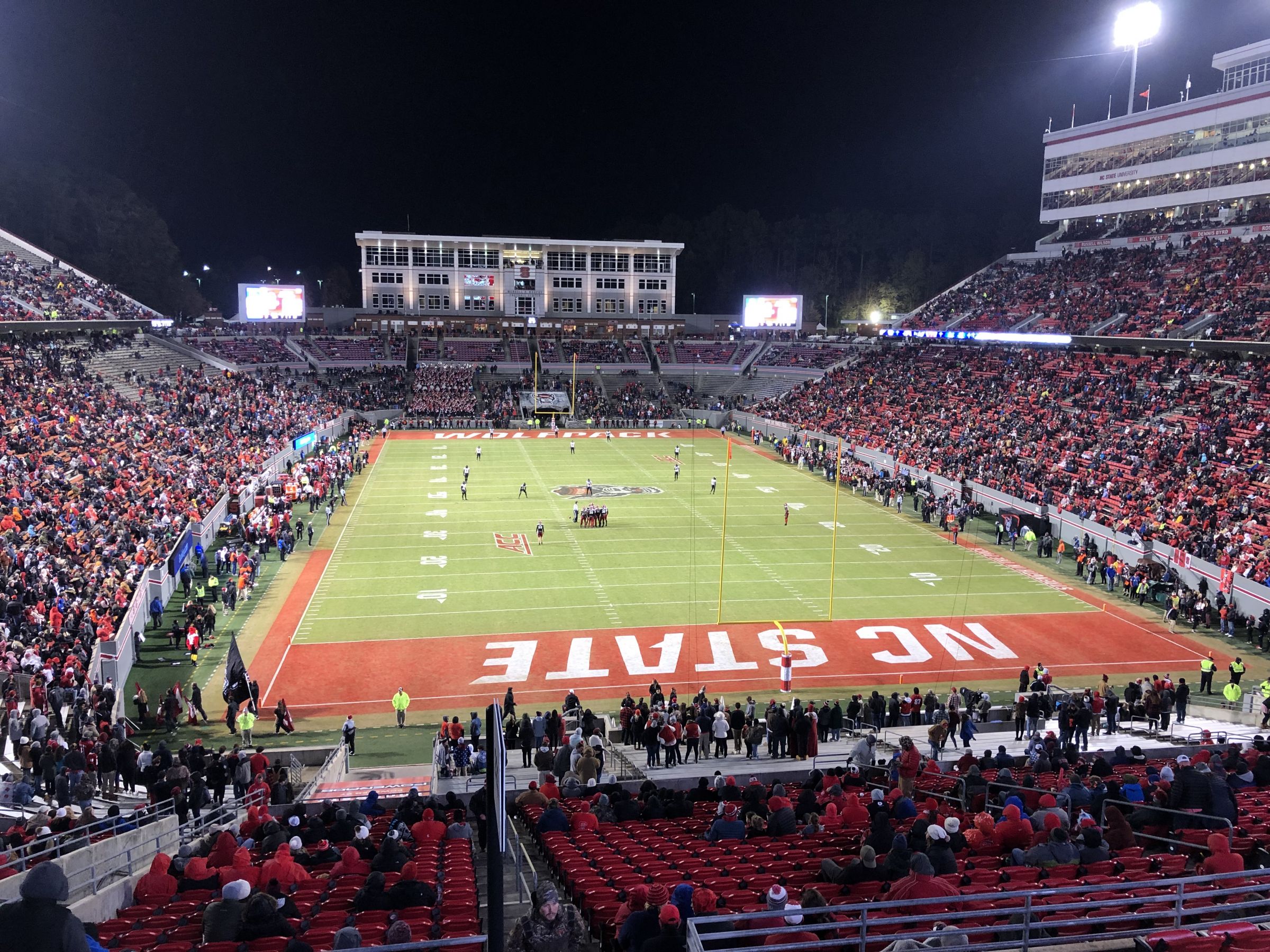 Totally empty sections, but no view of the scoreboard!: Carter-Finley ...