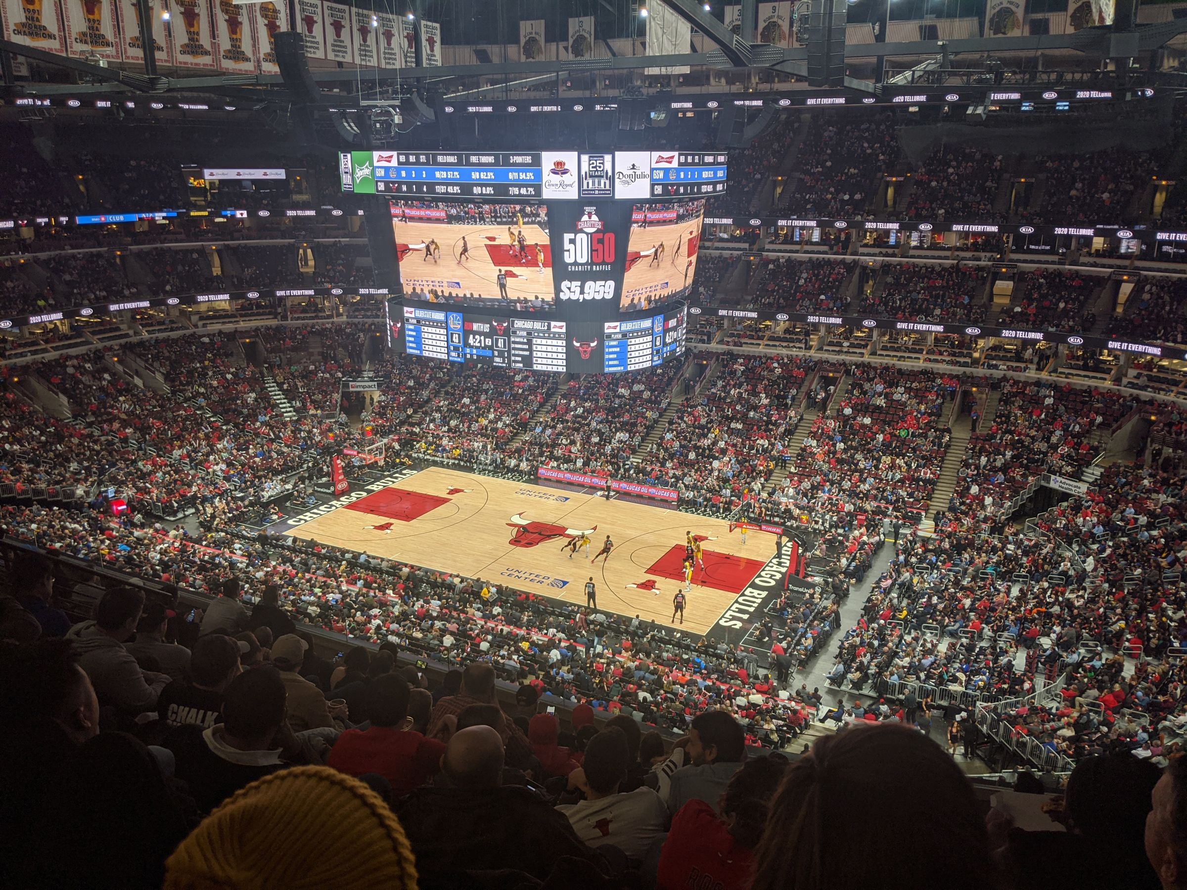 section 315, row 10 seat view  for basketball - united center