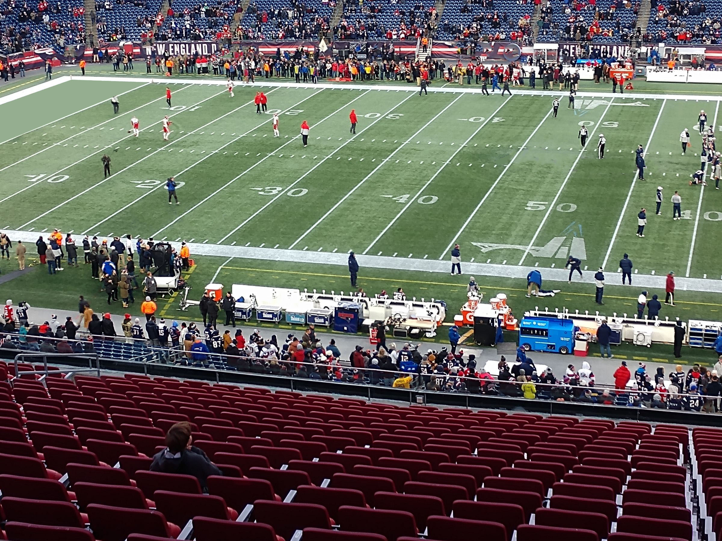section cl9, row 14 seat view  for football - gillette stadium