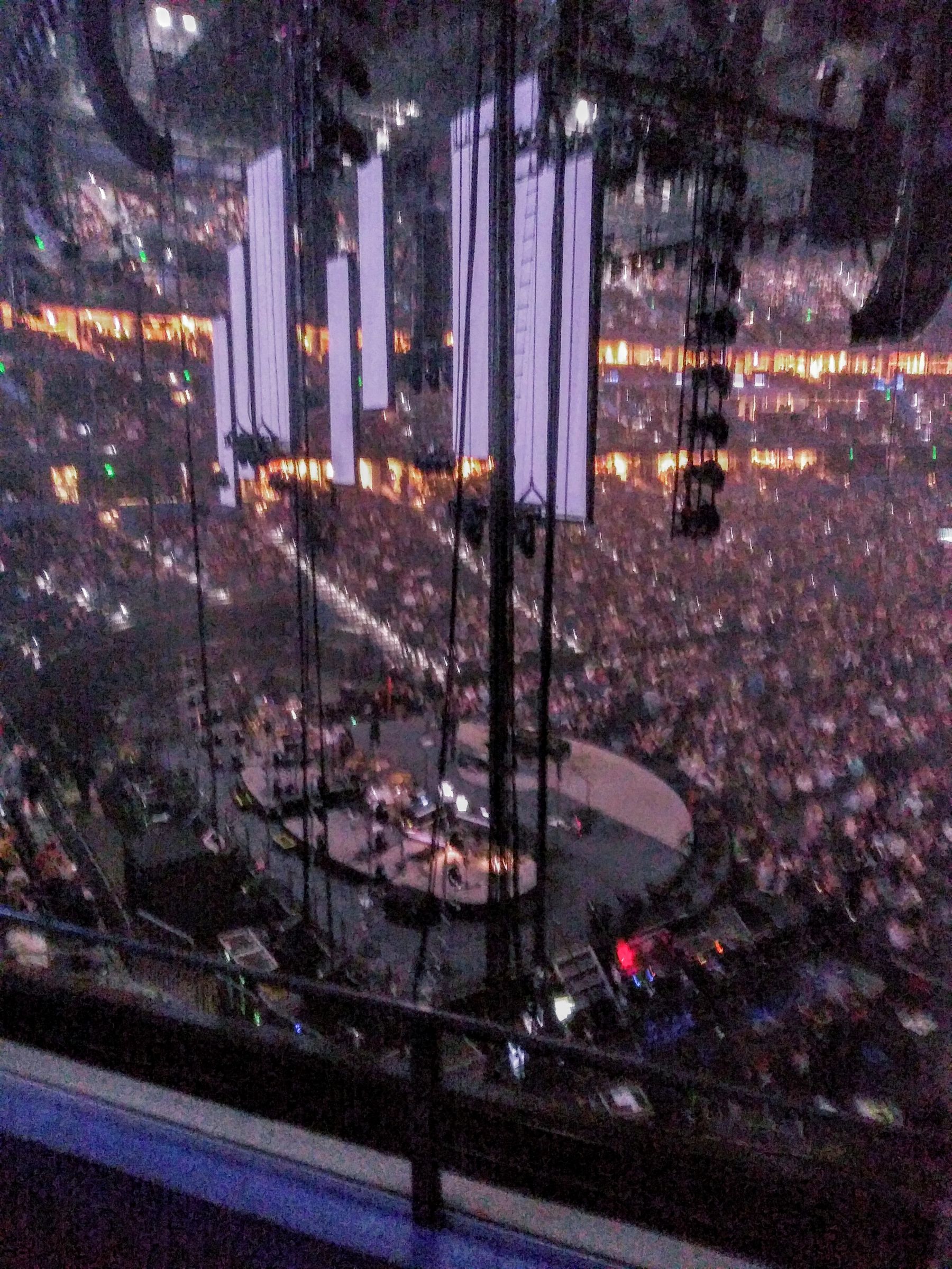 club 2, row b seat view  for concert - amalie arena