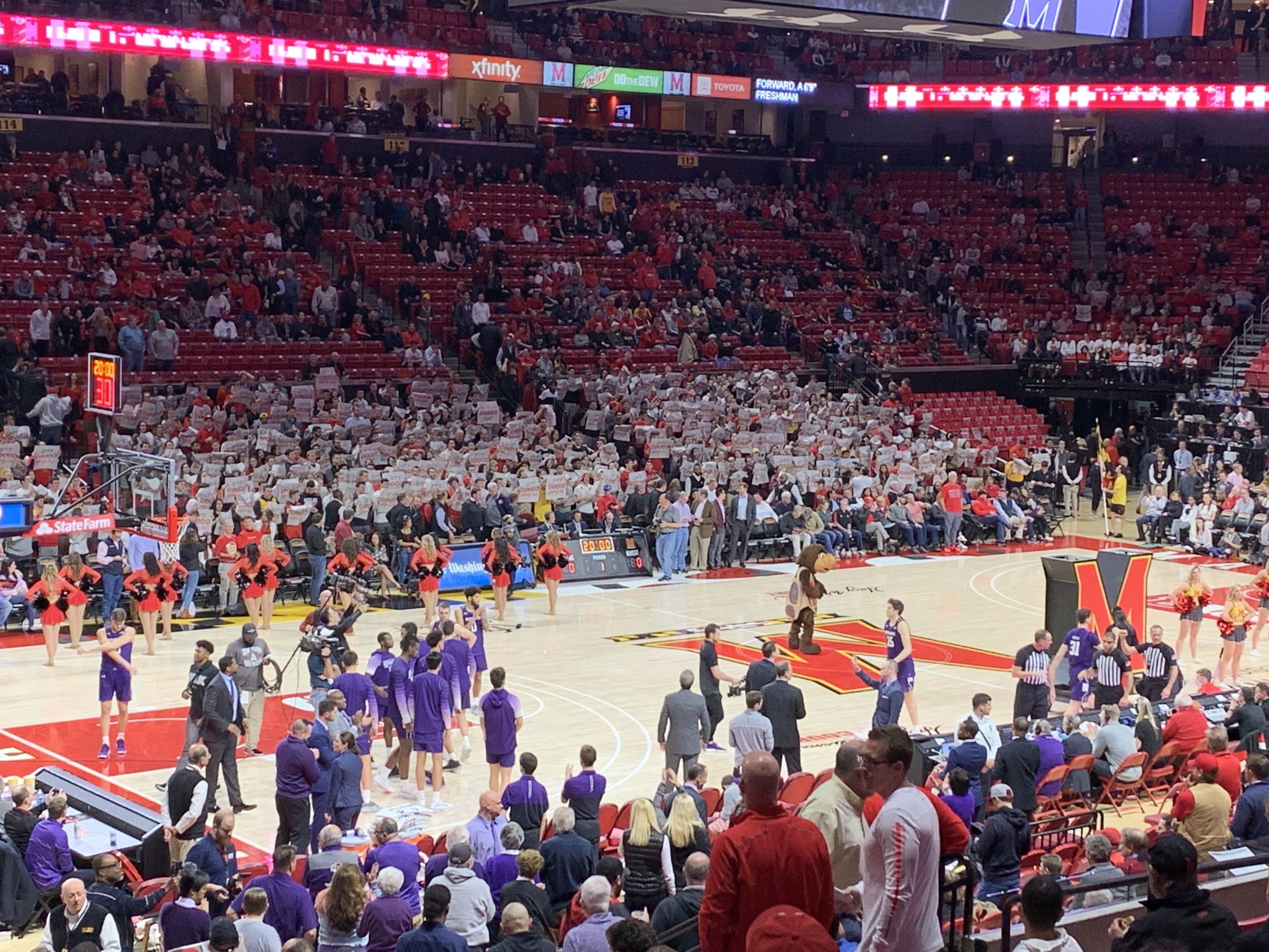 section 125, row 10 seat view  - xfinity center (maryland)