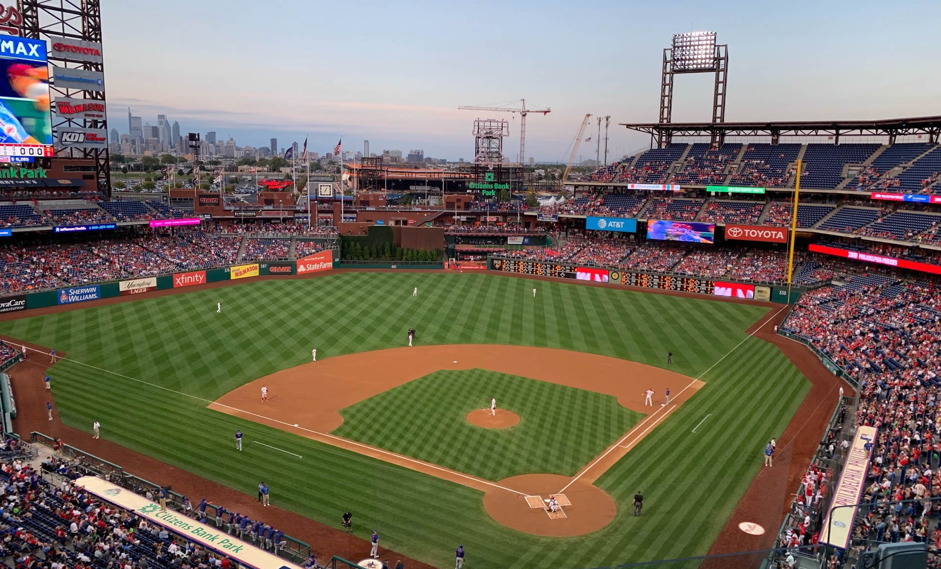 section 322 seat view  for baseball - citizens bank park