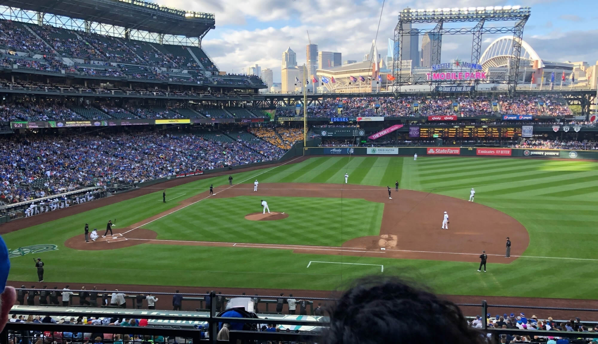 section 222, row 2 seat view  for baseball - t-mobile park
