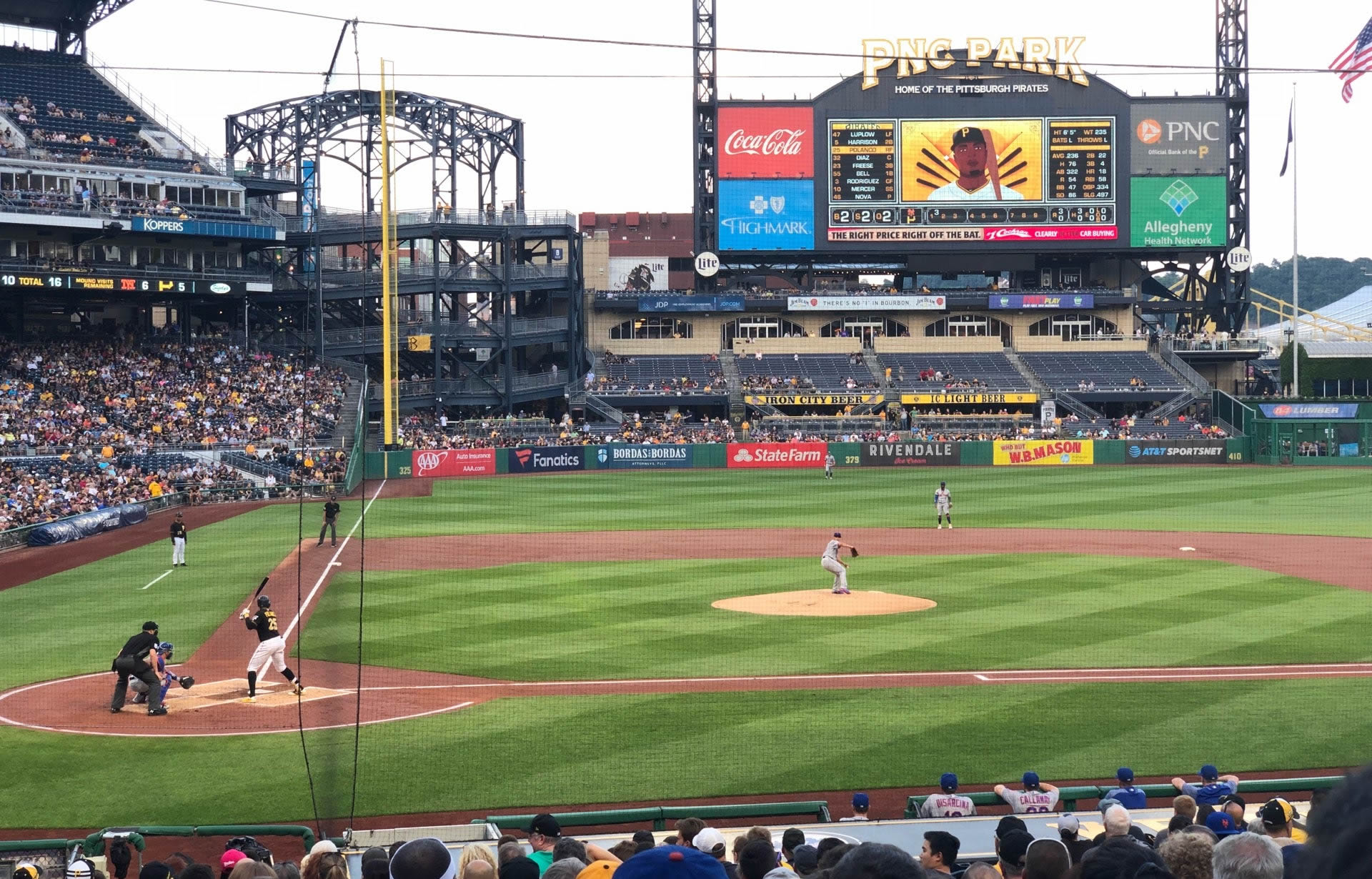 section 113, row b seat view  - pnc park