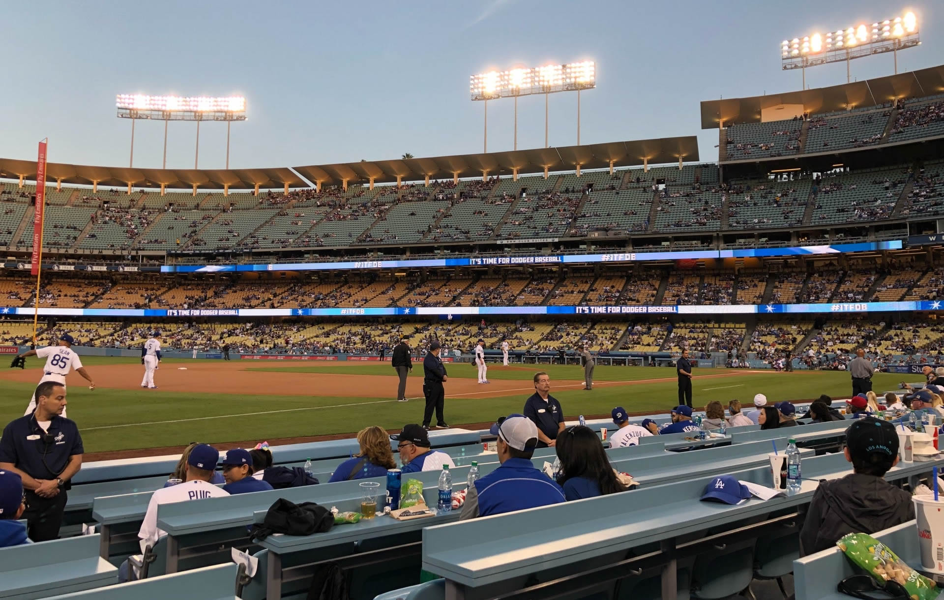 section 37, row 6 seat view  - dodger stadium