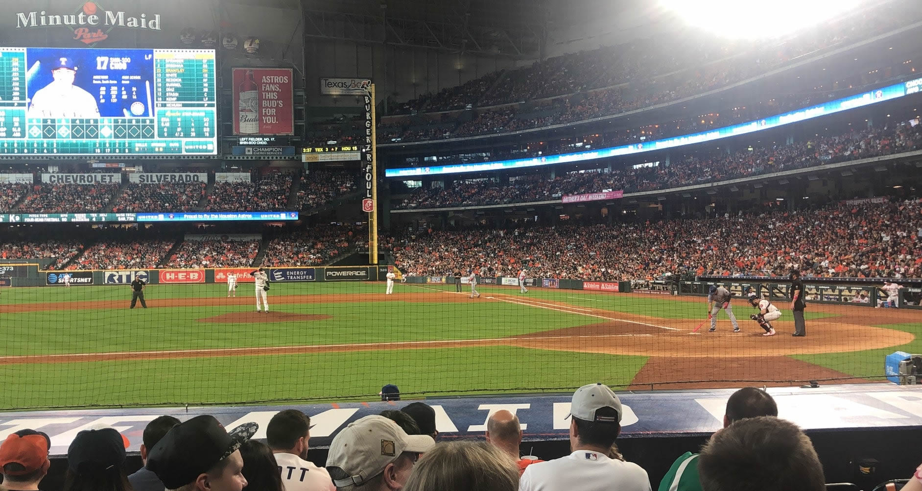 section 114, row 10 seat view  for baseball - minute maid park