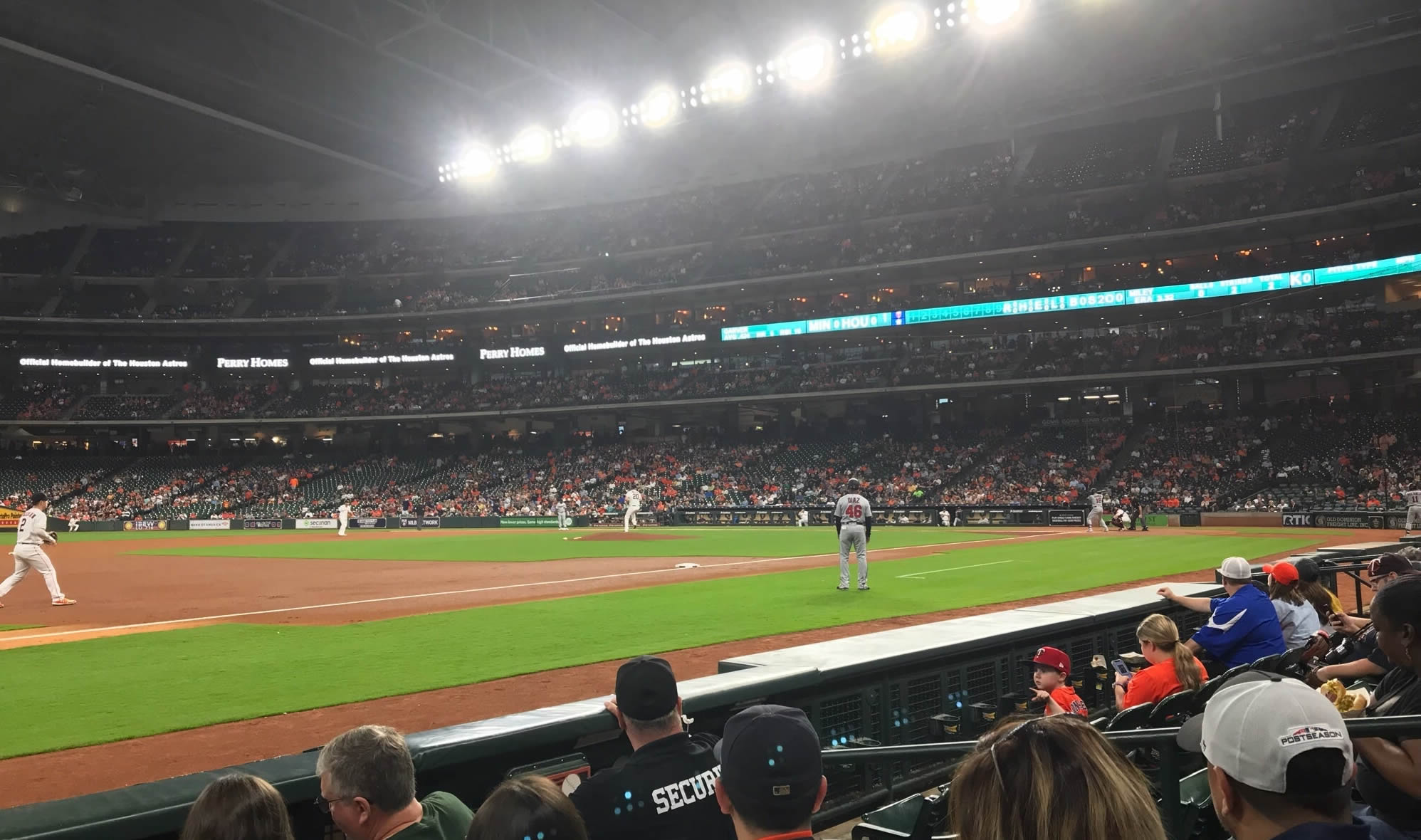 section 111, row 4 seat view  for baseball - minute maid park