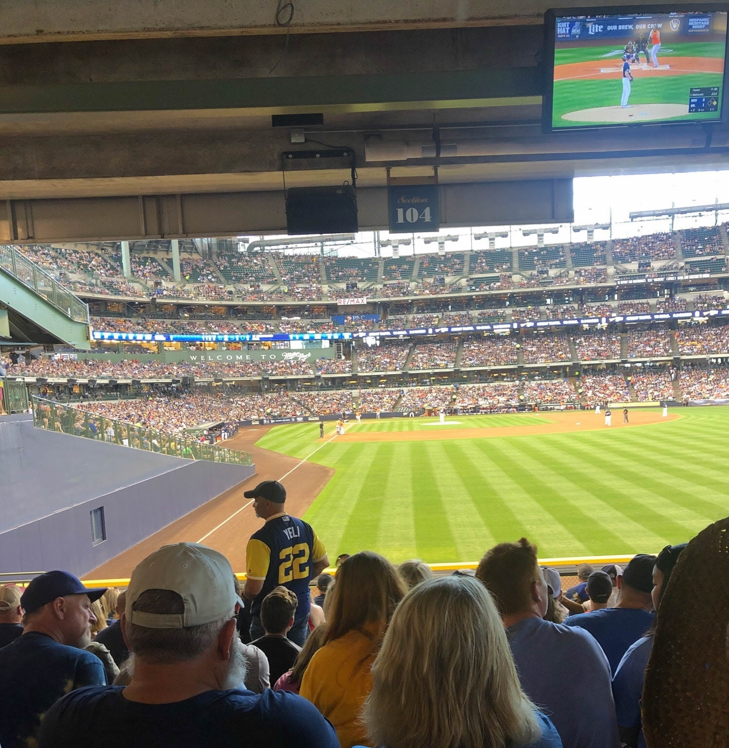 section 104, row 14 seat view  - american family field