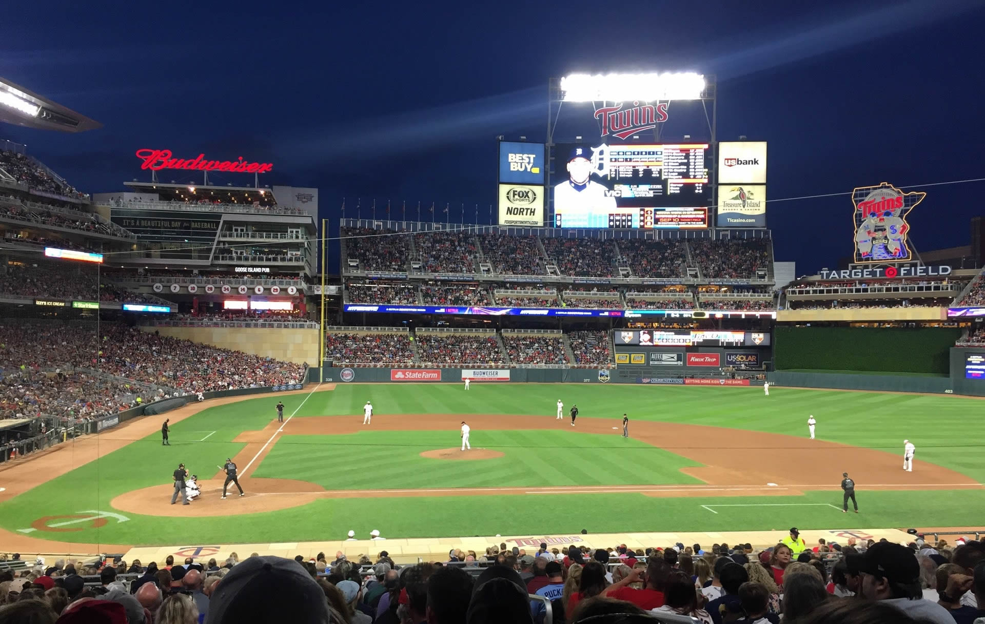 Target Field, section 110, home of Minnesota Twins, page 1