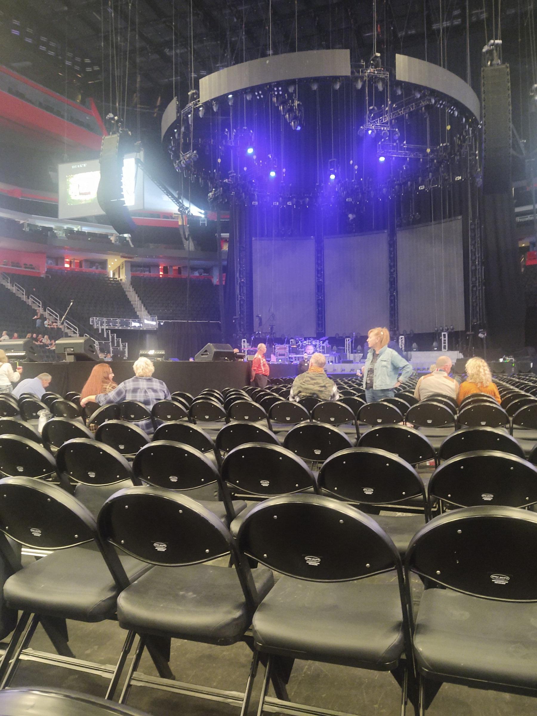 view from Little Caesars Arena Floor seats