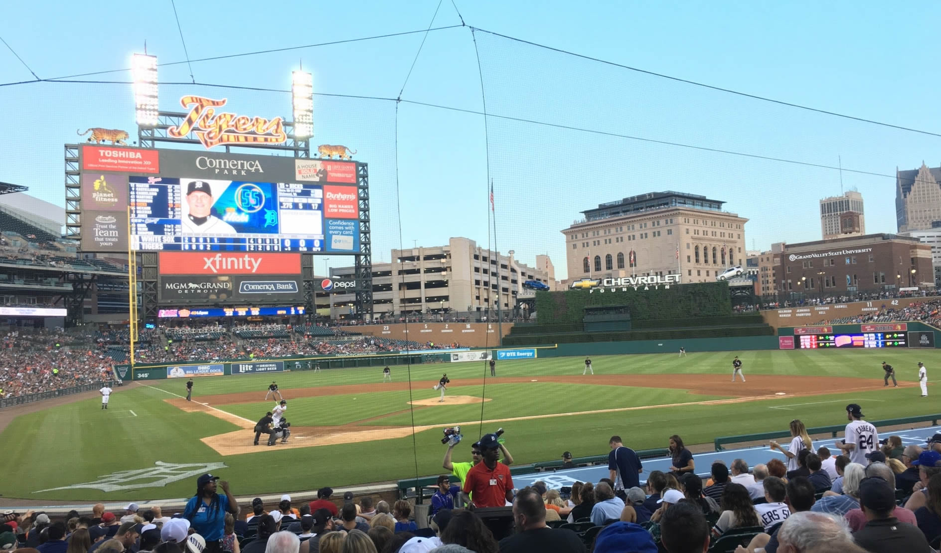 section 125, row 15 seat view  for baseball - comerica park