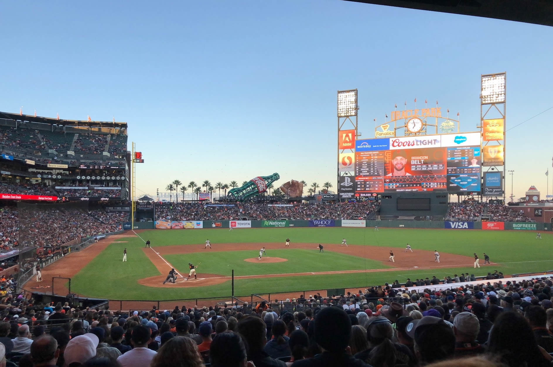 section 112, row 30 seat view  for baseball - oracle park