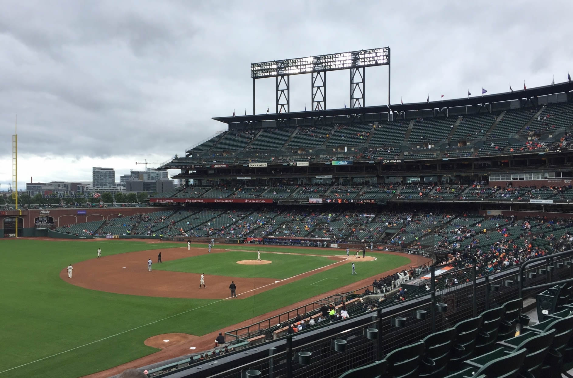 section 228, row c seat view  for baseball - oracle park